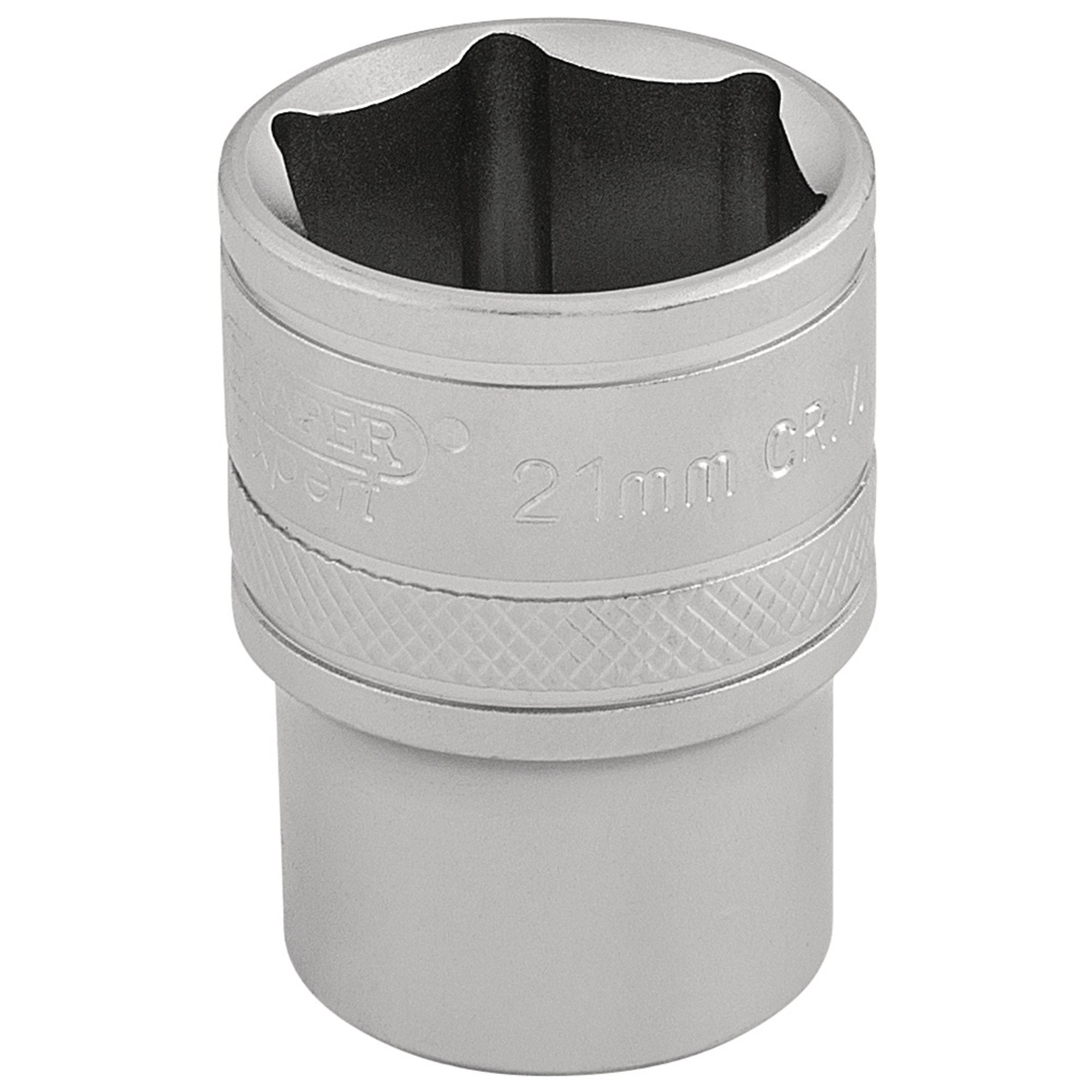 6-Point-Metric-Socket,-1/2"-Sq.-Dr.,-21mm