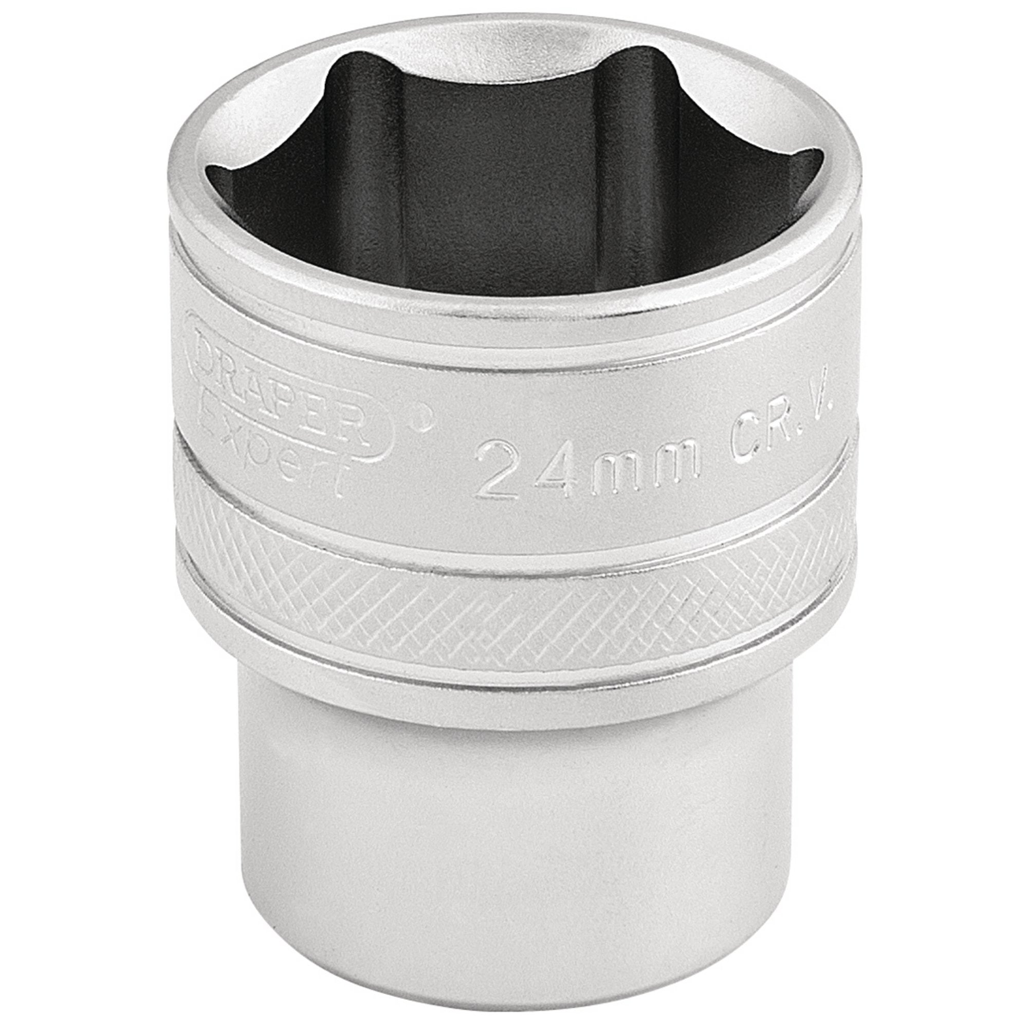 6-Point-Metric-Socket,-1/2"-Sq.-Dr.,-24mm