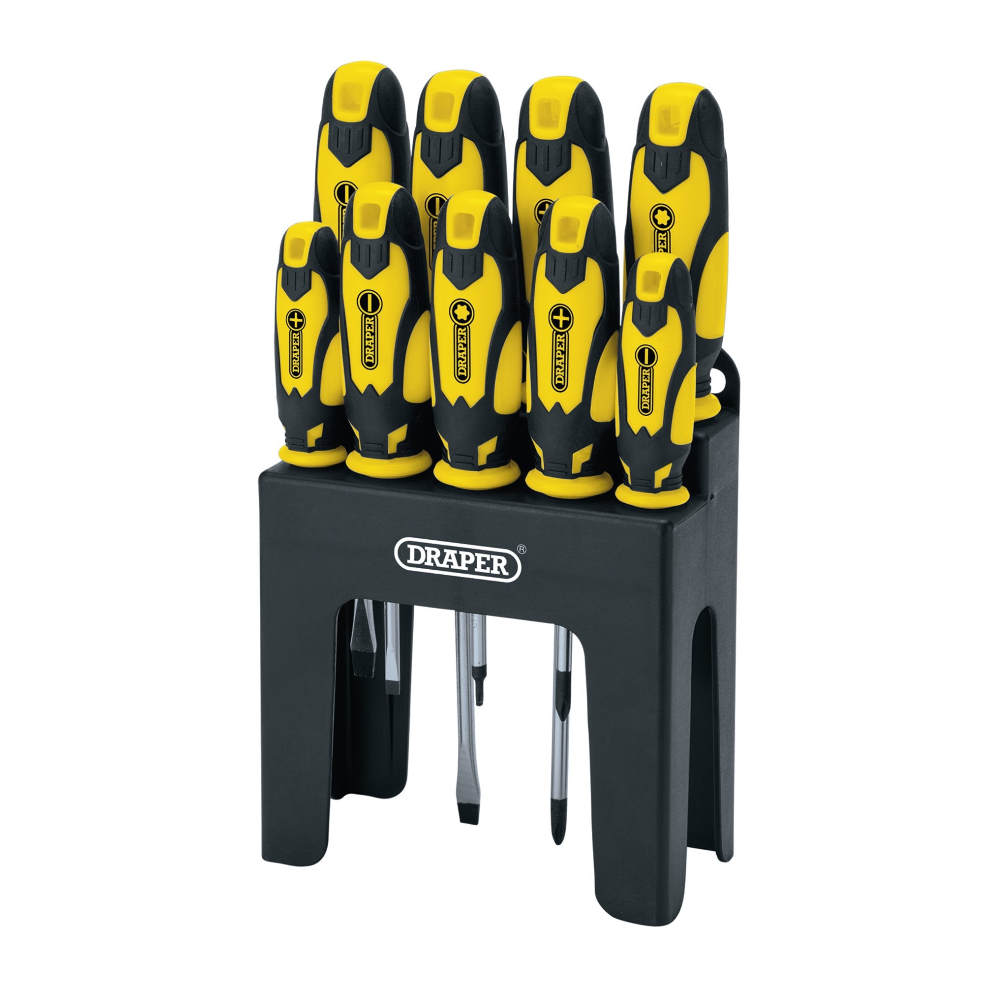 Soft-Grip-Screwdriver-Set,-Yellow-(9-Piece)