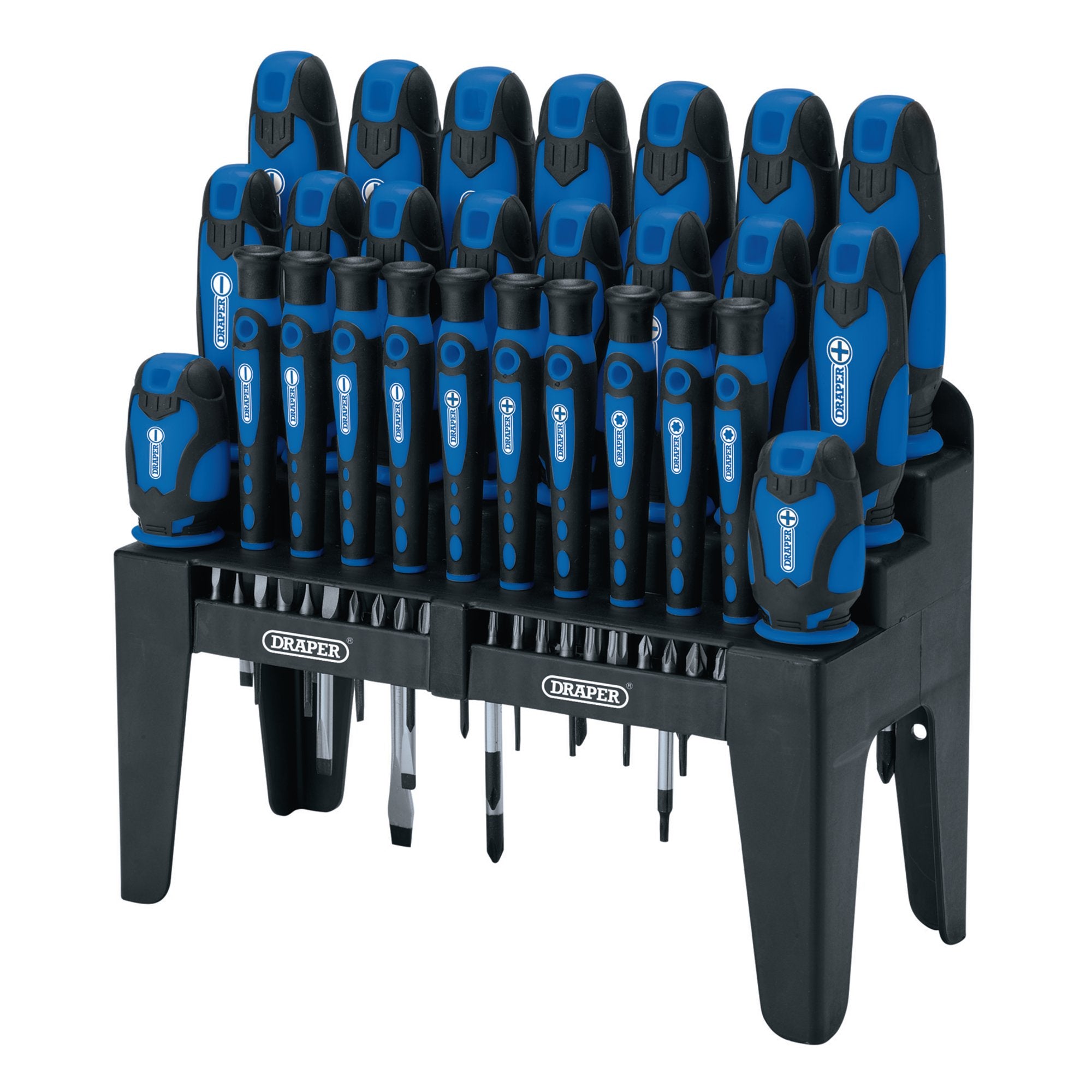 Soft-Grip-Screwdriver-and-Bit-Set,-Blue-(47-Piece)
