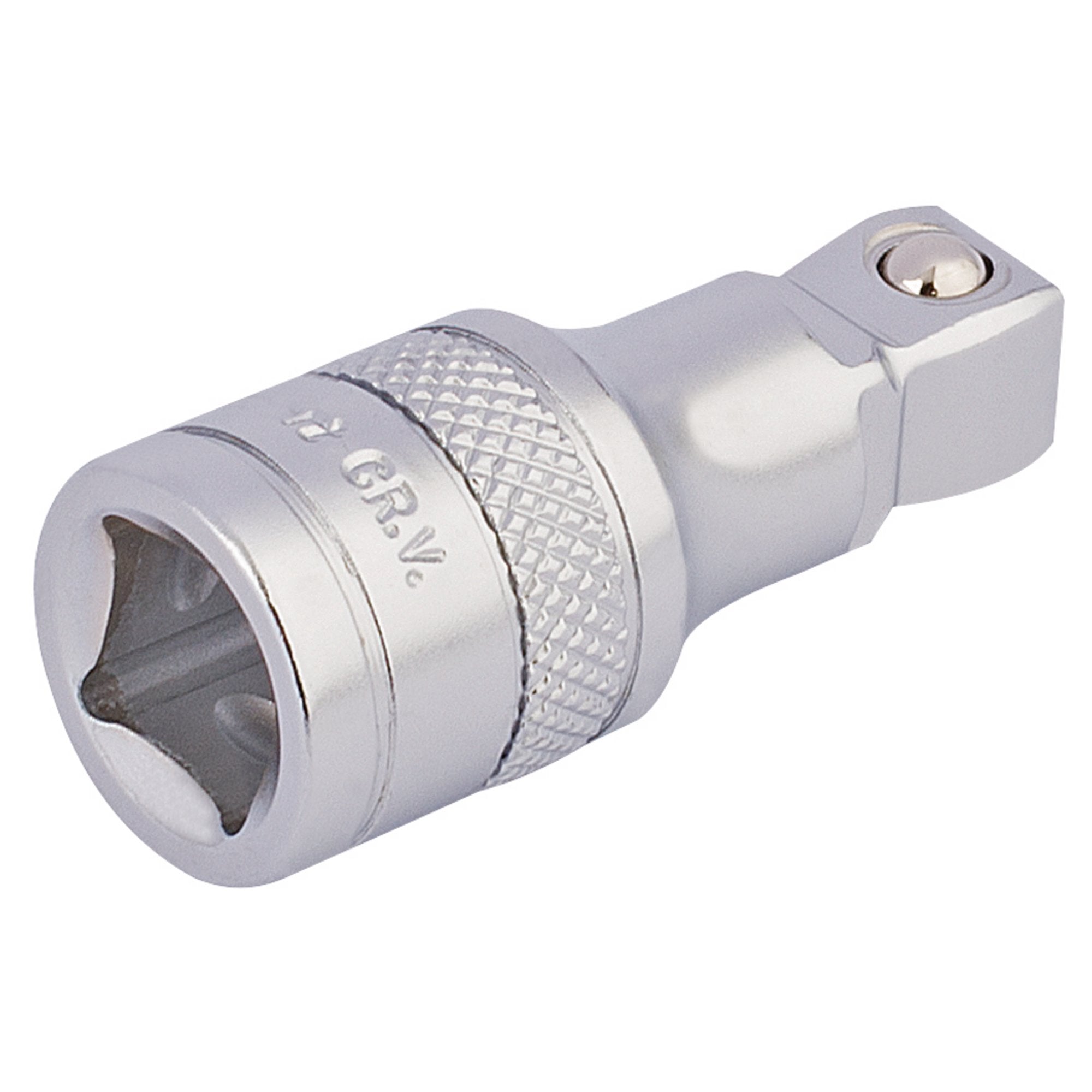 Satin-Chrome-Wobble-Extension-Bar,-3/8"-Sq.-Dr.,-45mm