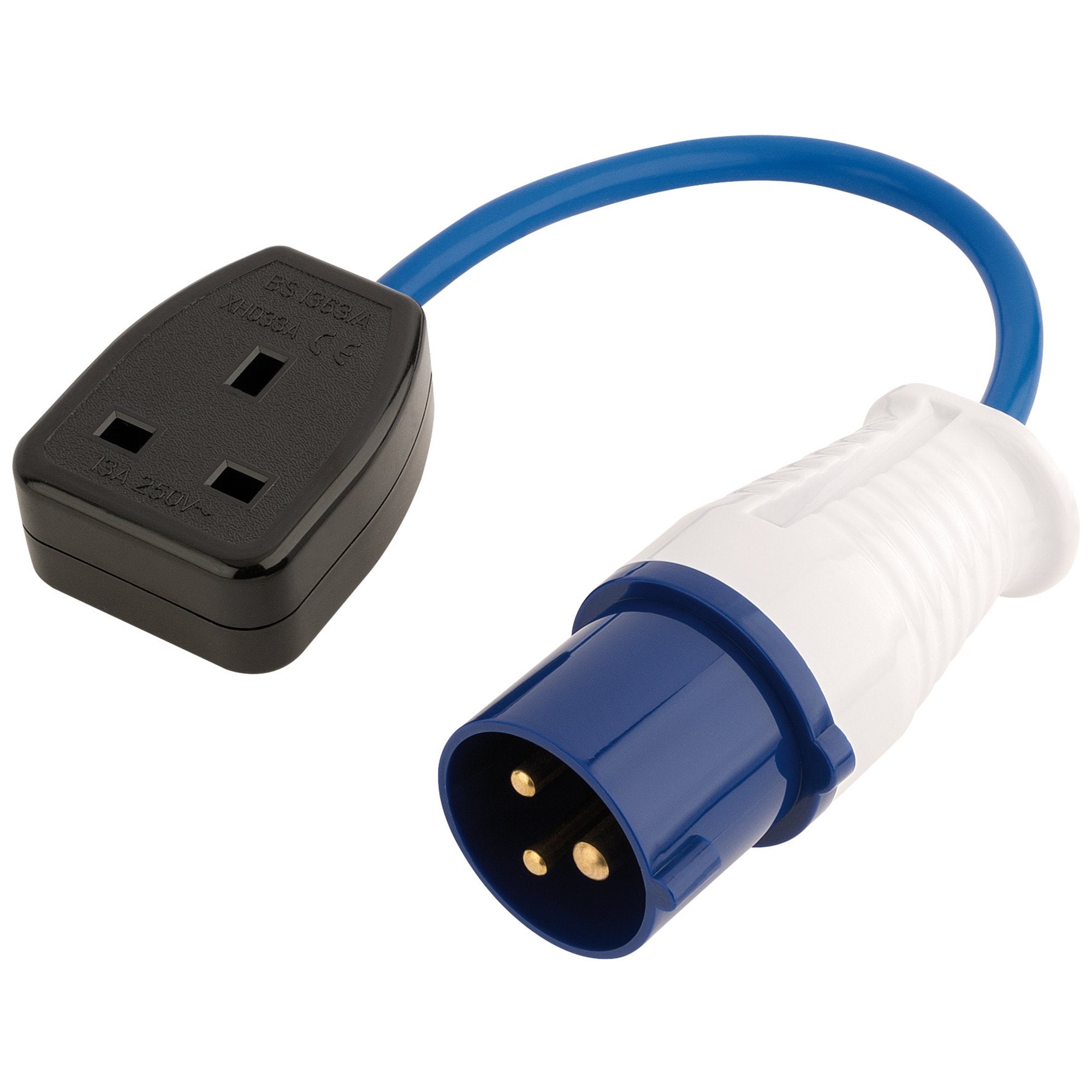 230V-Adaptor-Lead-with-16A-Plug-to-13A-Socket