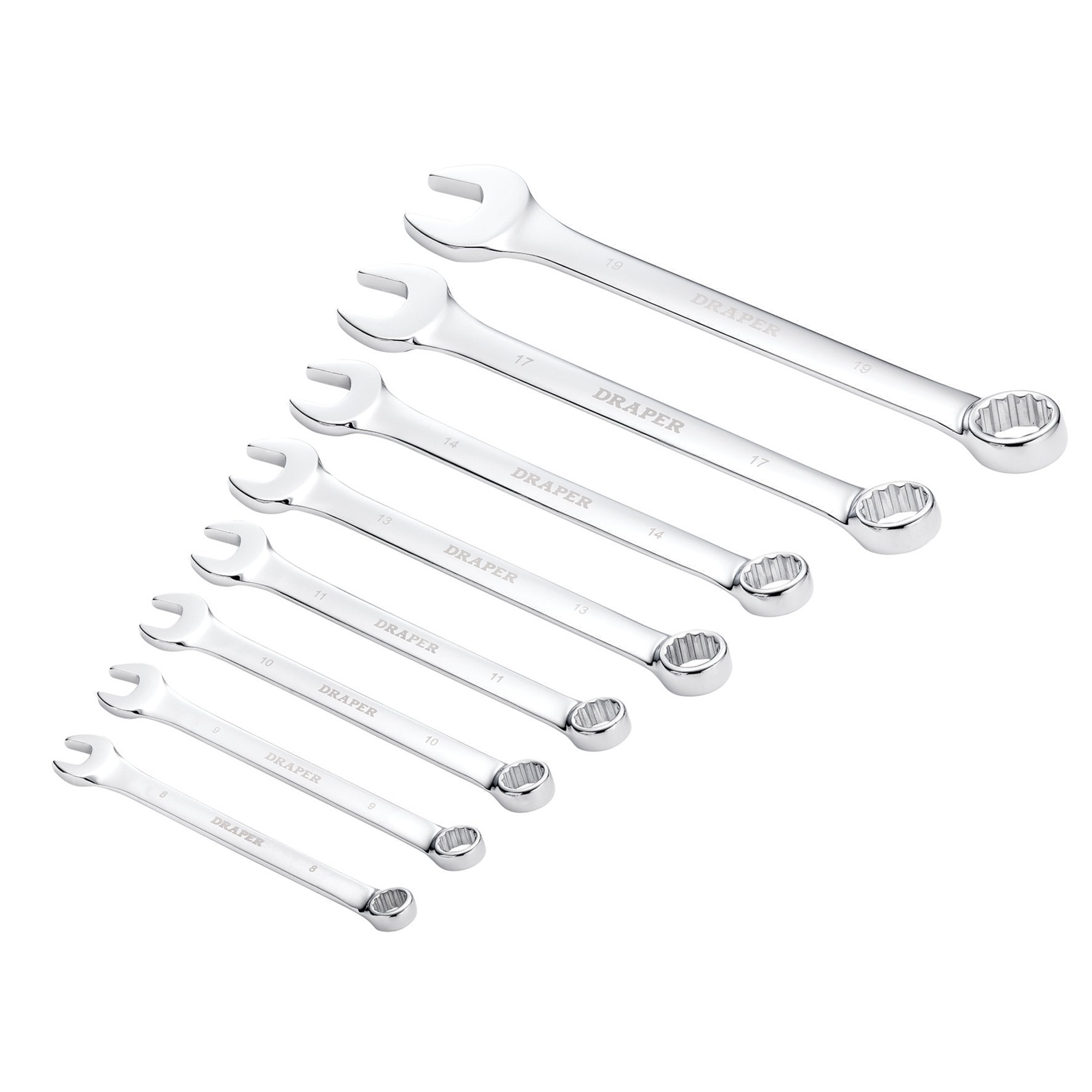 Draper-HI-TORQ®-Metric-Combination-Spanner-Set-(8-Piece)