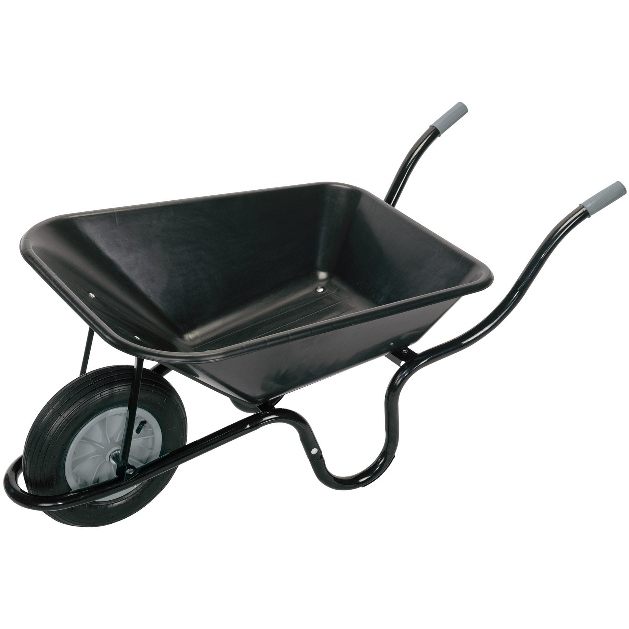 Heavy-Duty-Plastic-Tray-Contractors-Wheelbarrow,-85L