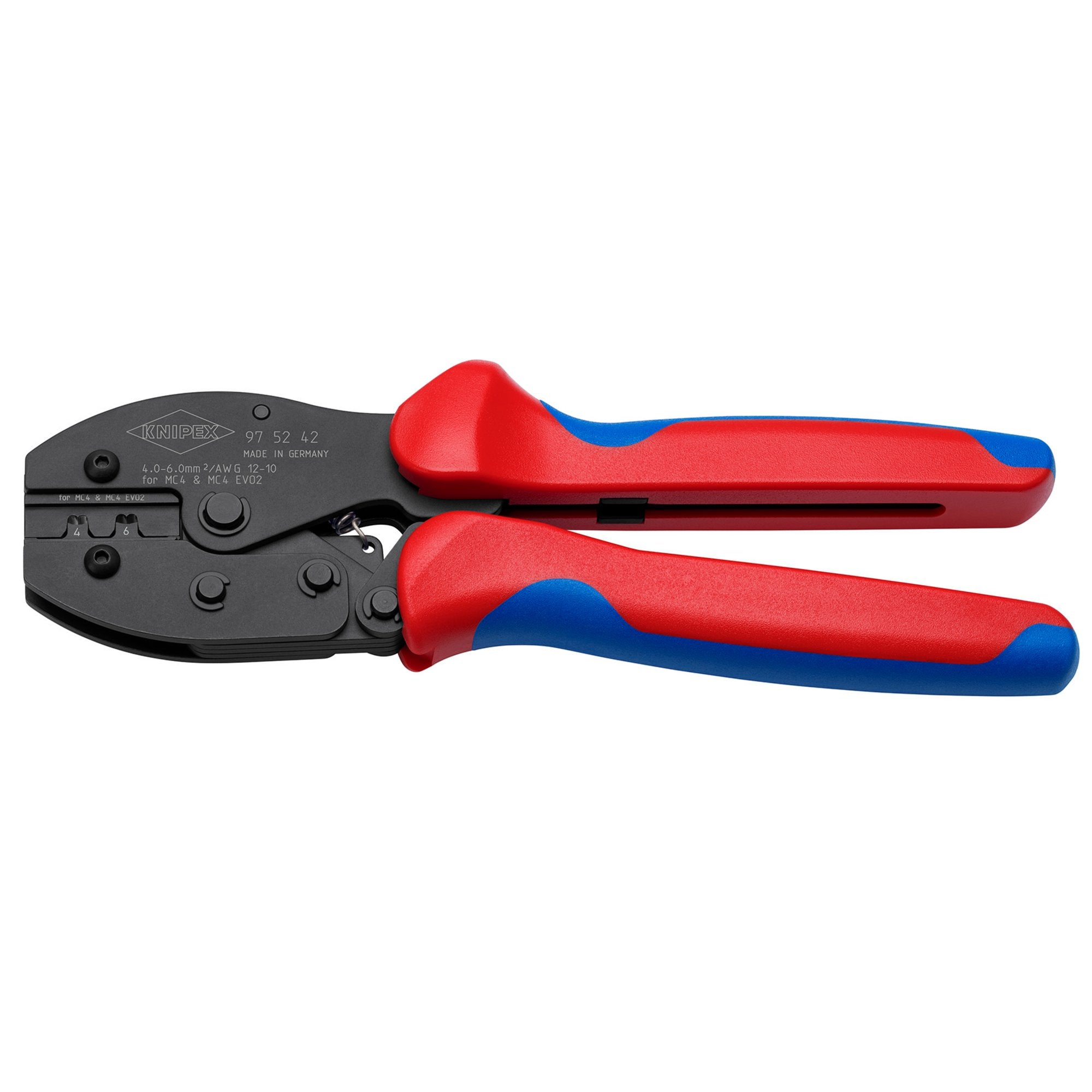 KNIPEX-97-52-42-SB-PreciForce®-Crimping-pliers-for-MC4/MC4-EVO,-220mm