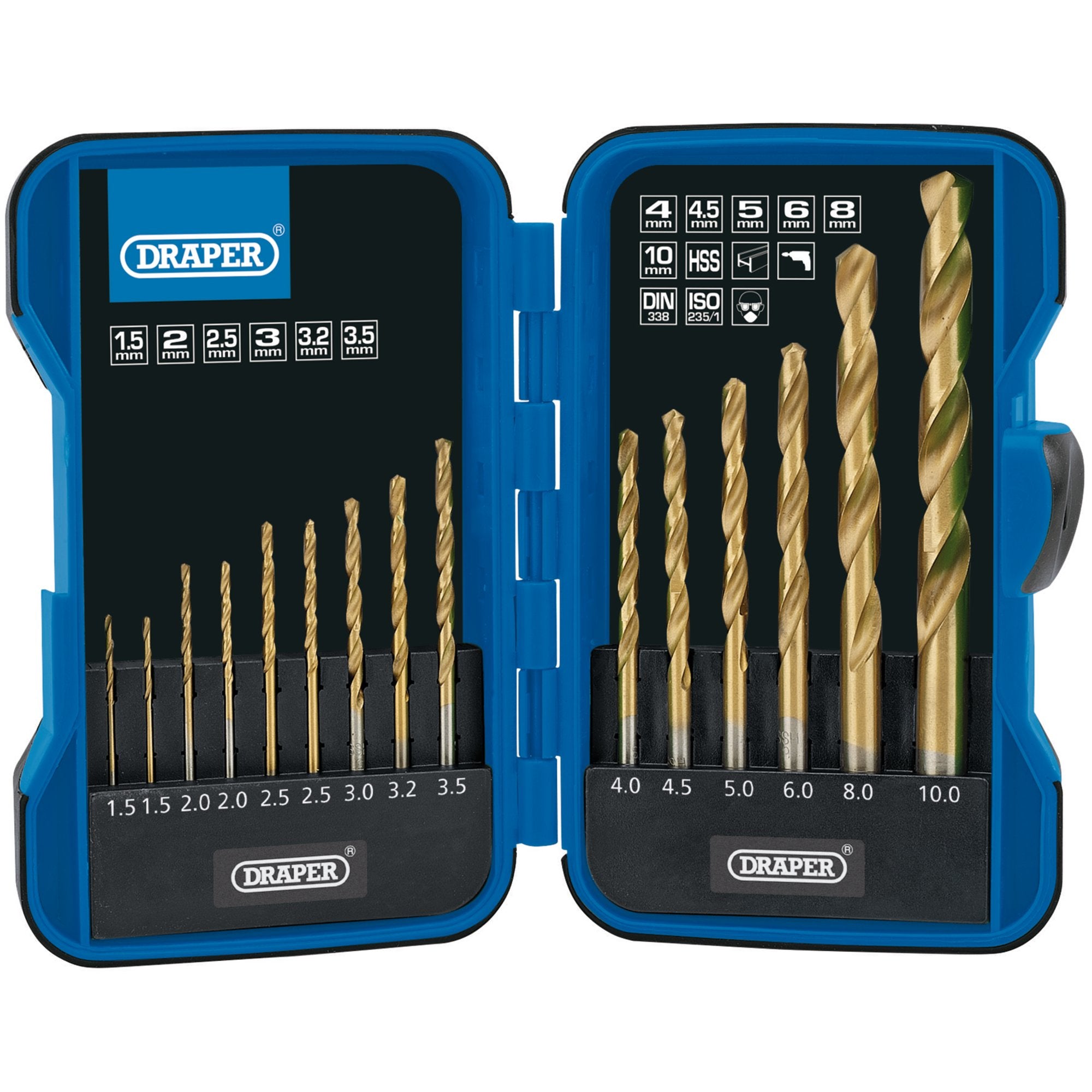 HSS-Titanium-Nitride-Coated-Drill-Bit-Set-(15-Piece)