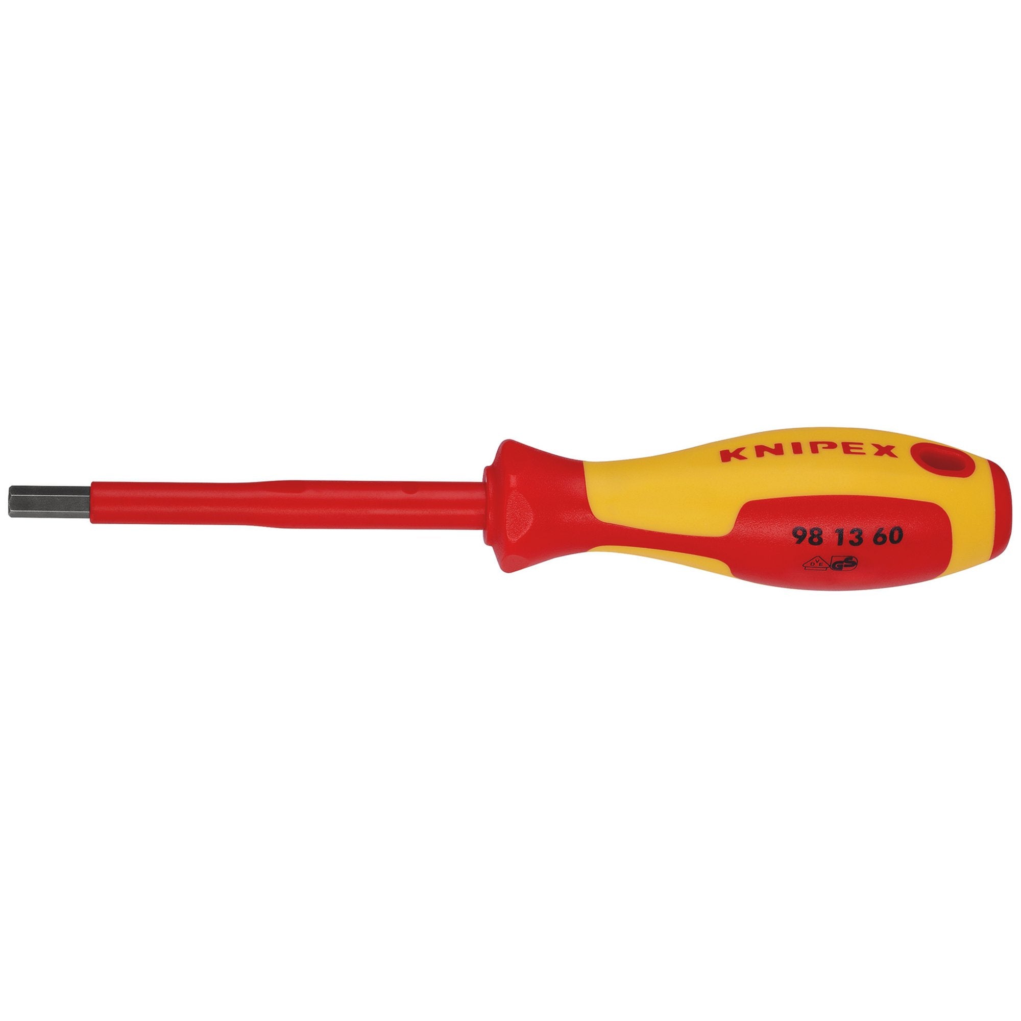 KNIPEX-98-13-60-VDE-Insulated-Hexagon-Screwdriver,-6.0-x-75mm
