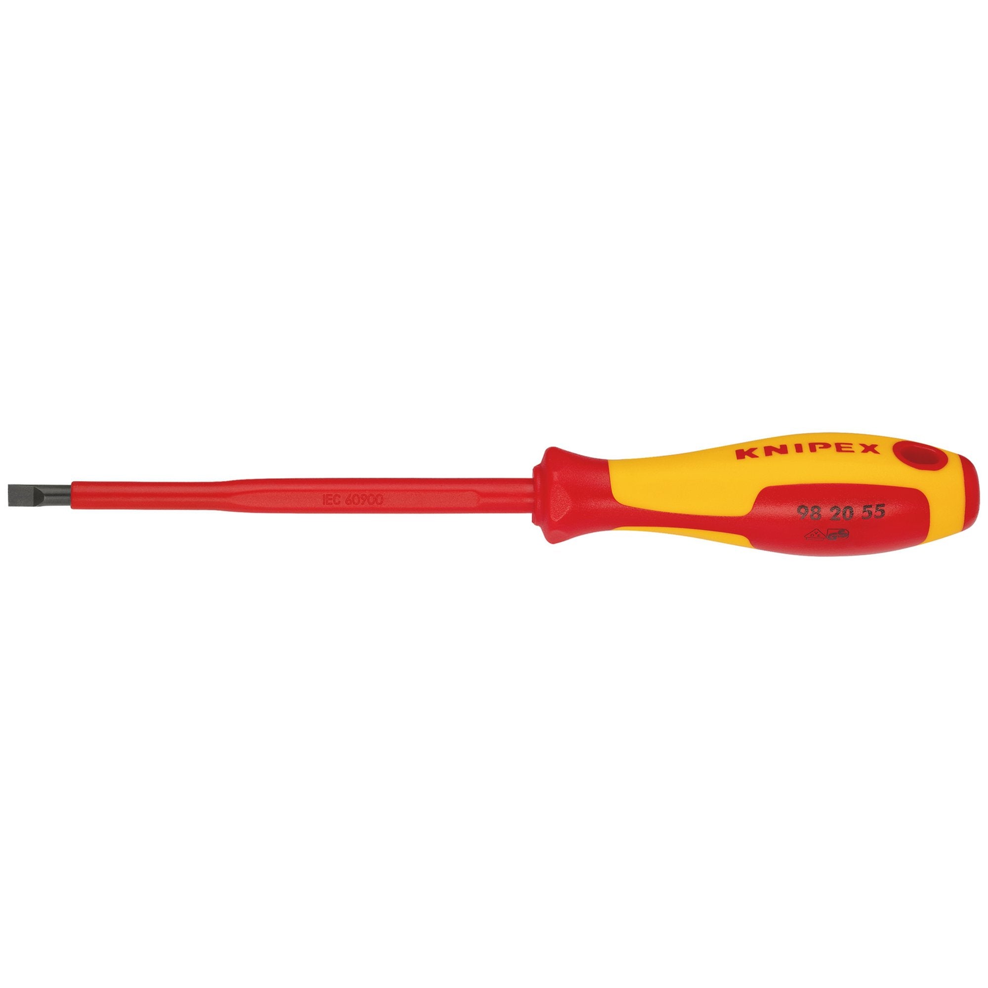 KNIPEX-98-20-55-VDE-Insulated-Slotted-Screwdriver,-5.5-x-125mm...