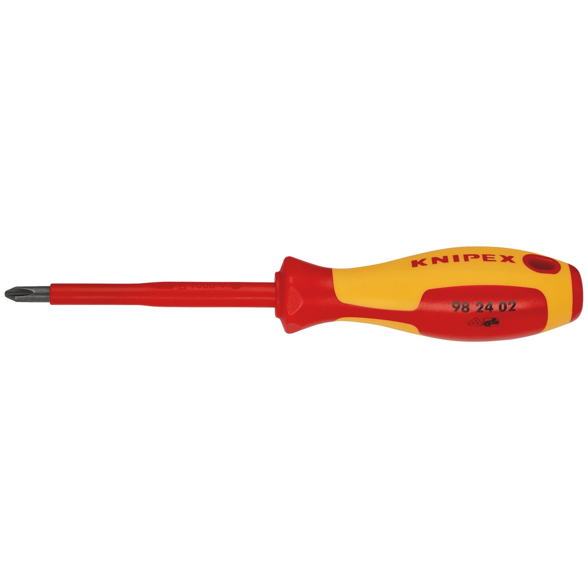 KNIPEX-98-24-02-VDE-Insulated-Screwdriver,-PH2-x-100mm