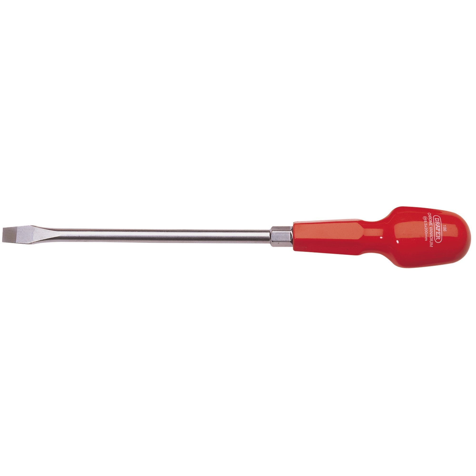 Plain-Slot-Flared-Tip-Cabinet-Pattern-Screwdriver,-9.5-x-200mm-(Sold-Loose)
