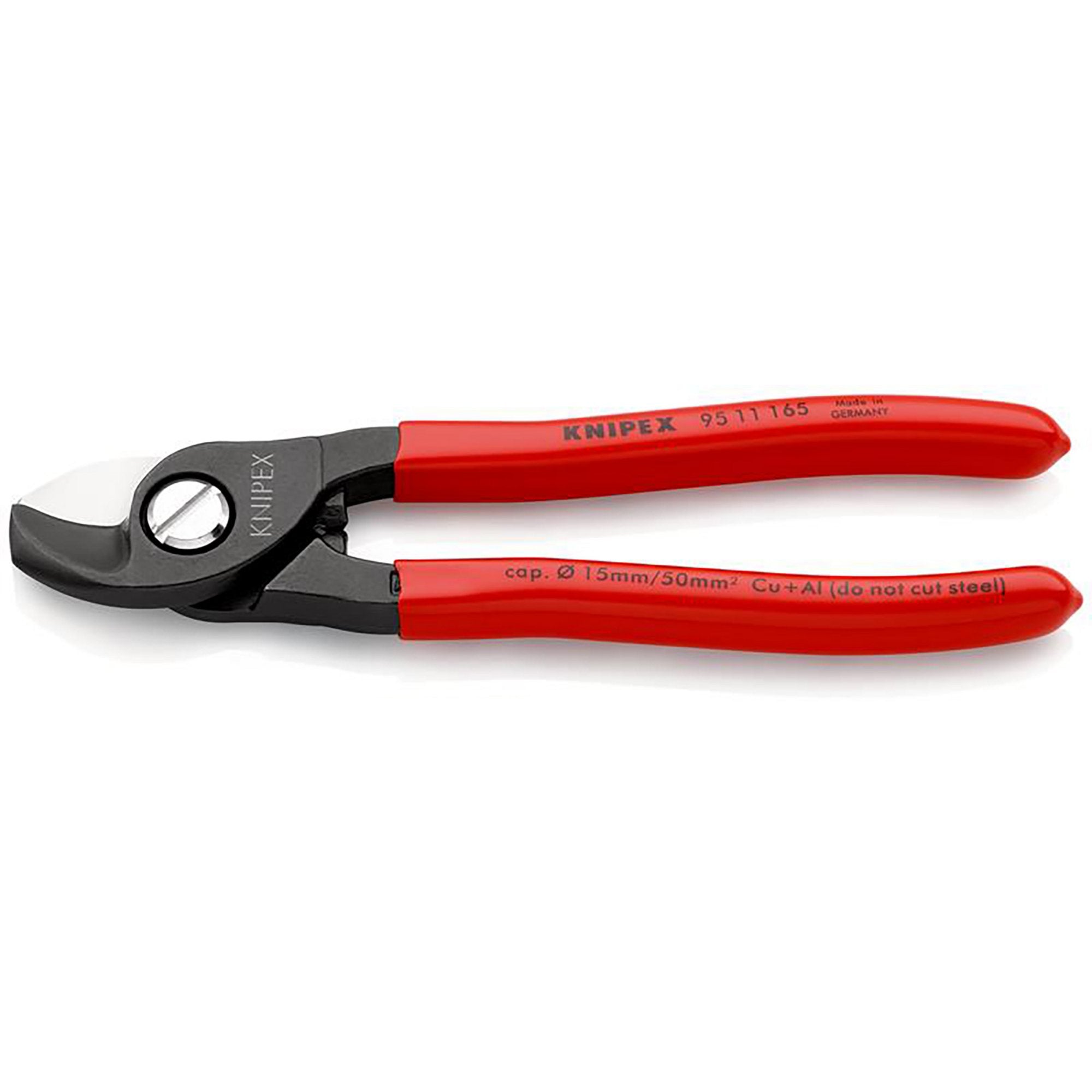 KNIPEX-95-11-165-Cable-Shears-plastic-coated-burnished,-165mm