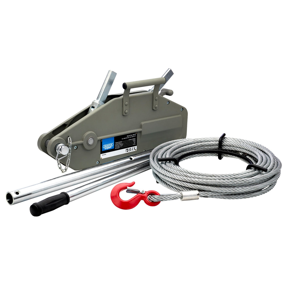 Draper Expert Wire Rope Puller, 1600kg – Ablemonk Private limited