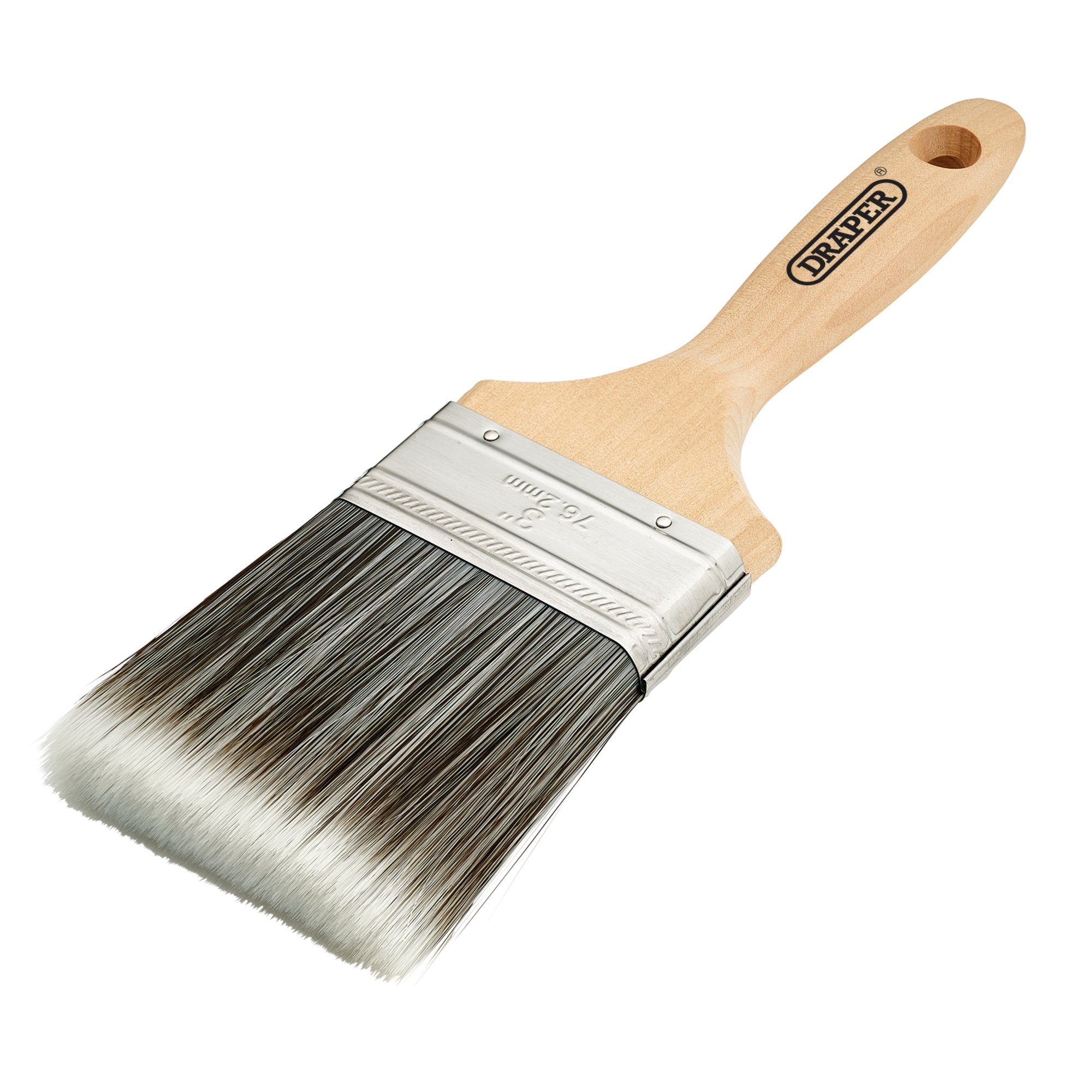 Paint-Brush-with-Wood-Handle,-3"