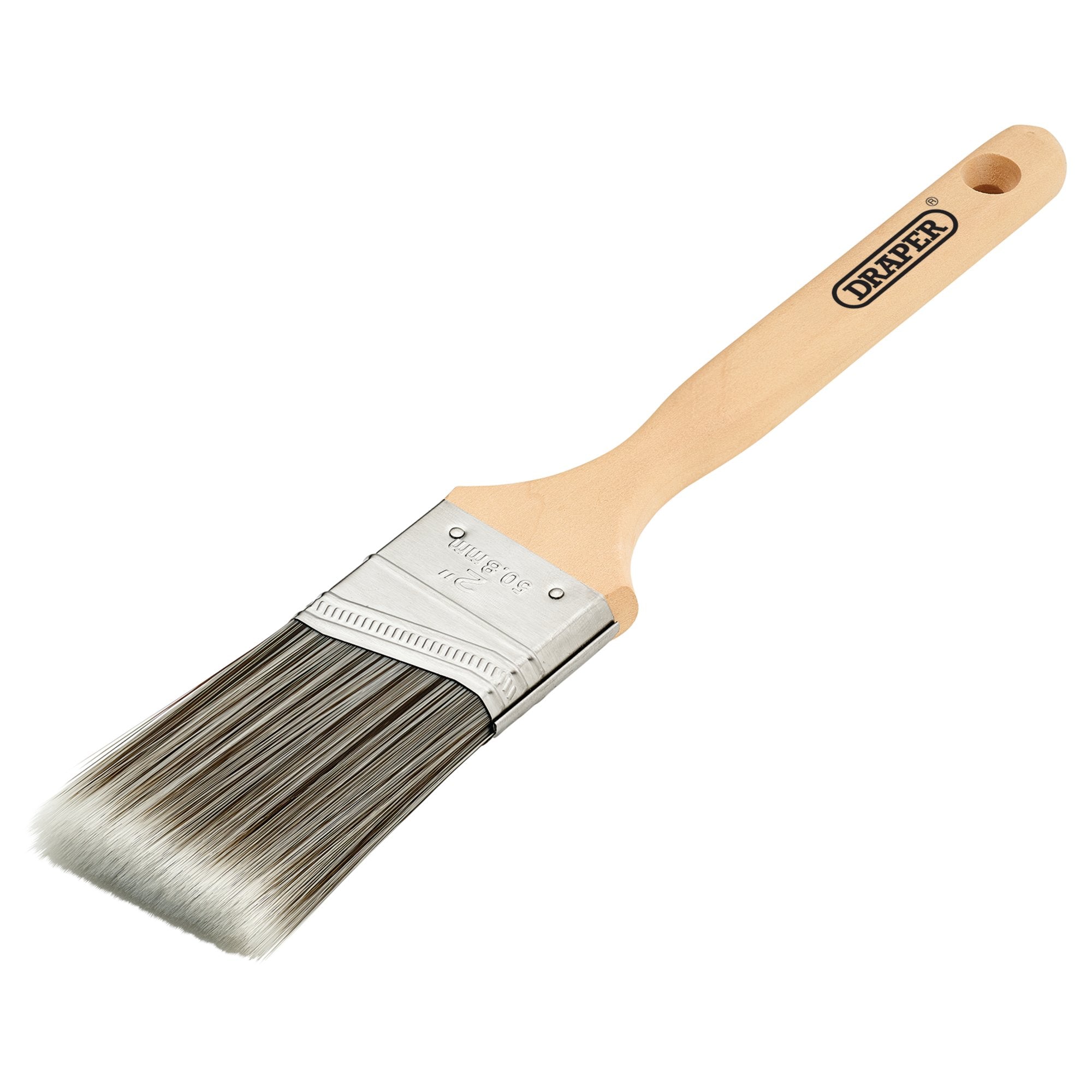 Angled-Paint-Brush-with-Wood-Handle,-2"