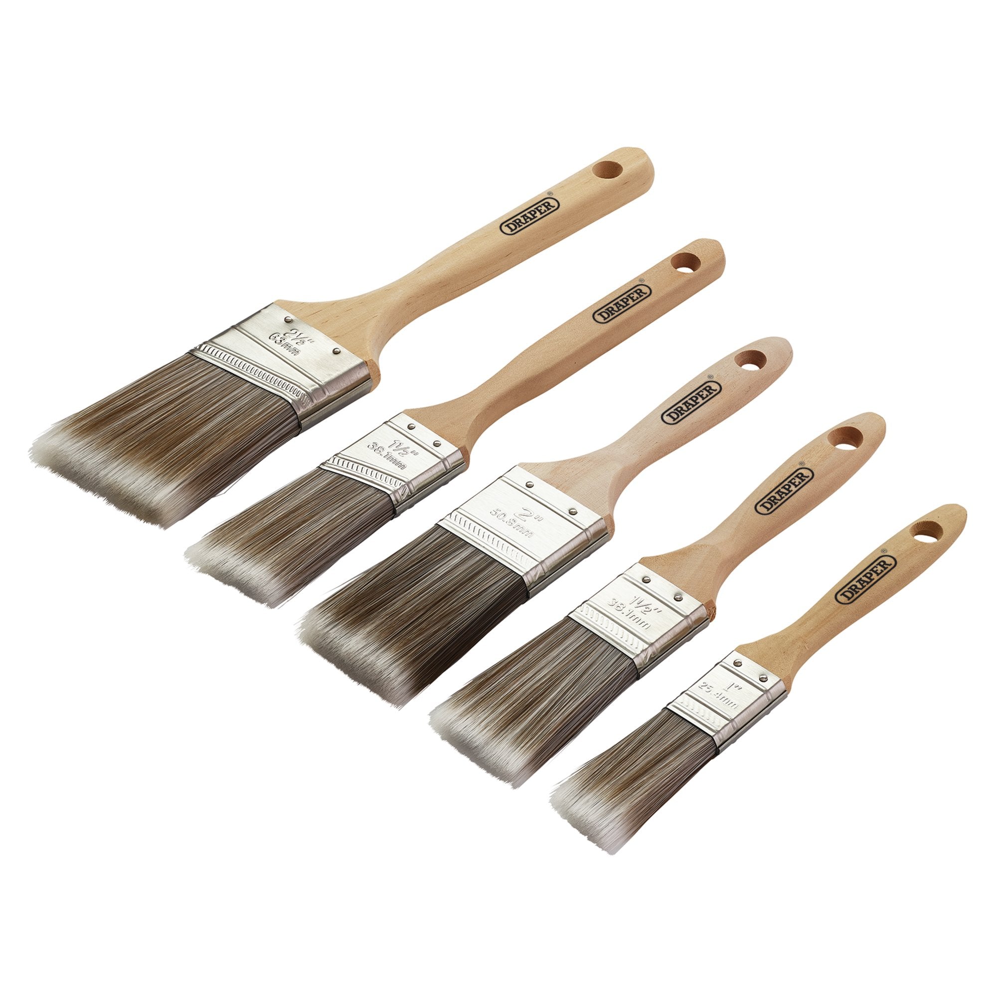Wood-Handle-Paint-Brush-Set-(5-Piece)
