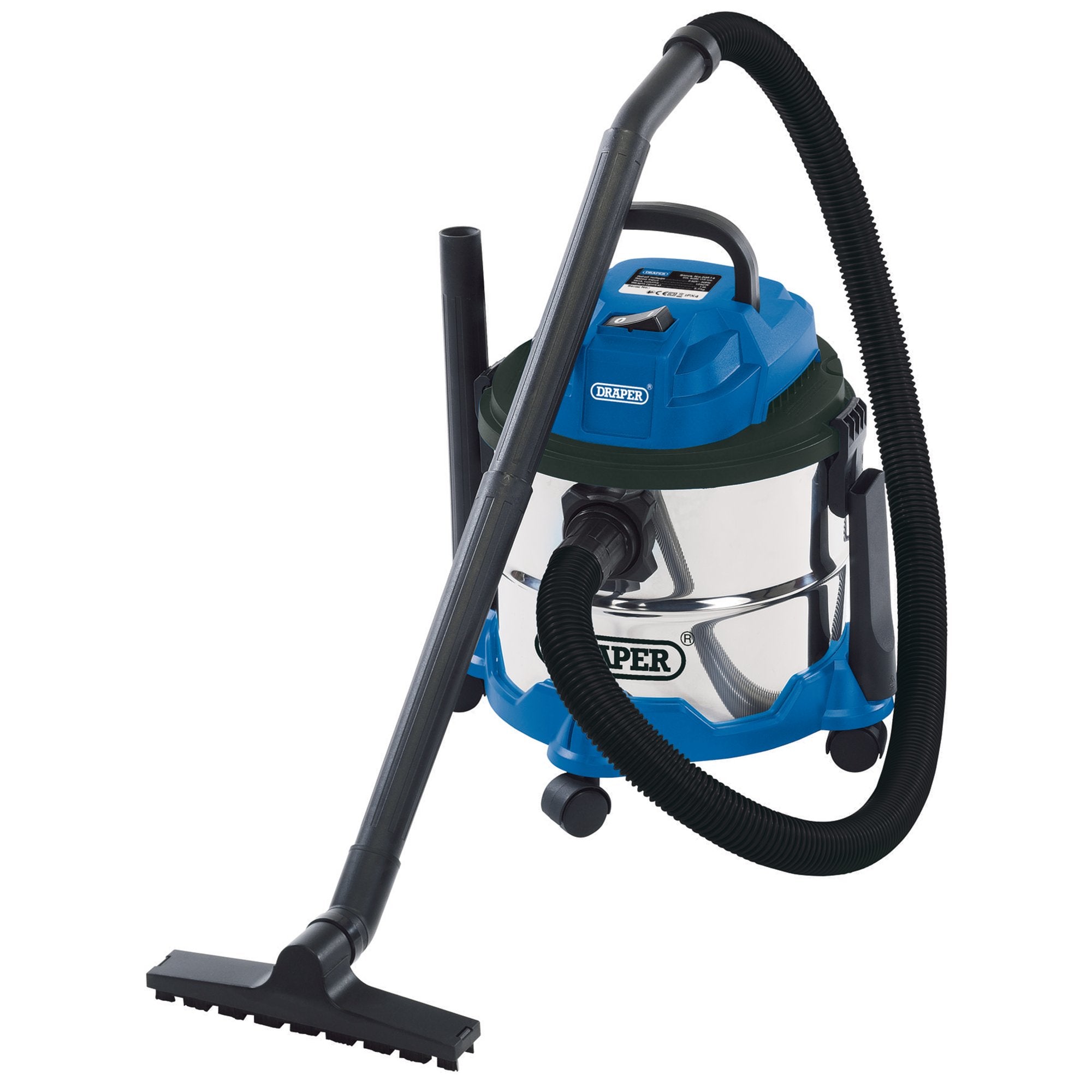 230V-Wet-and-Dry-Vacuum-Cleaner-with-Stainless-Steel-Tank,-15L,-1250W