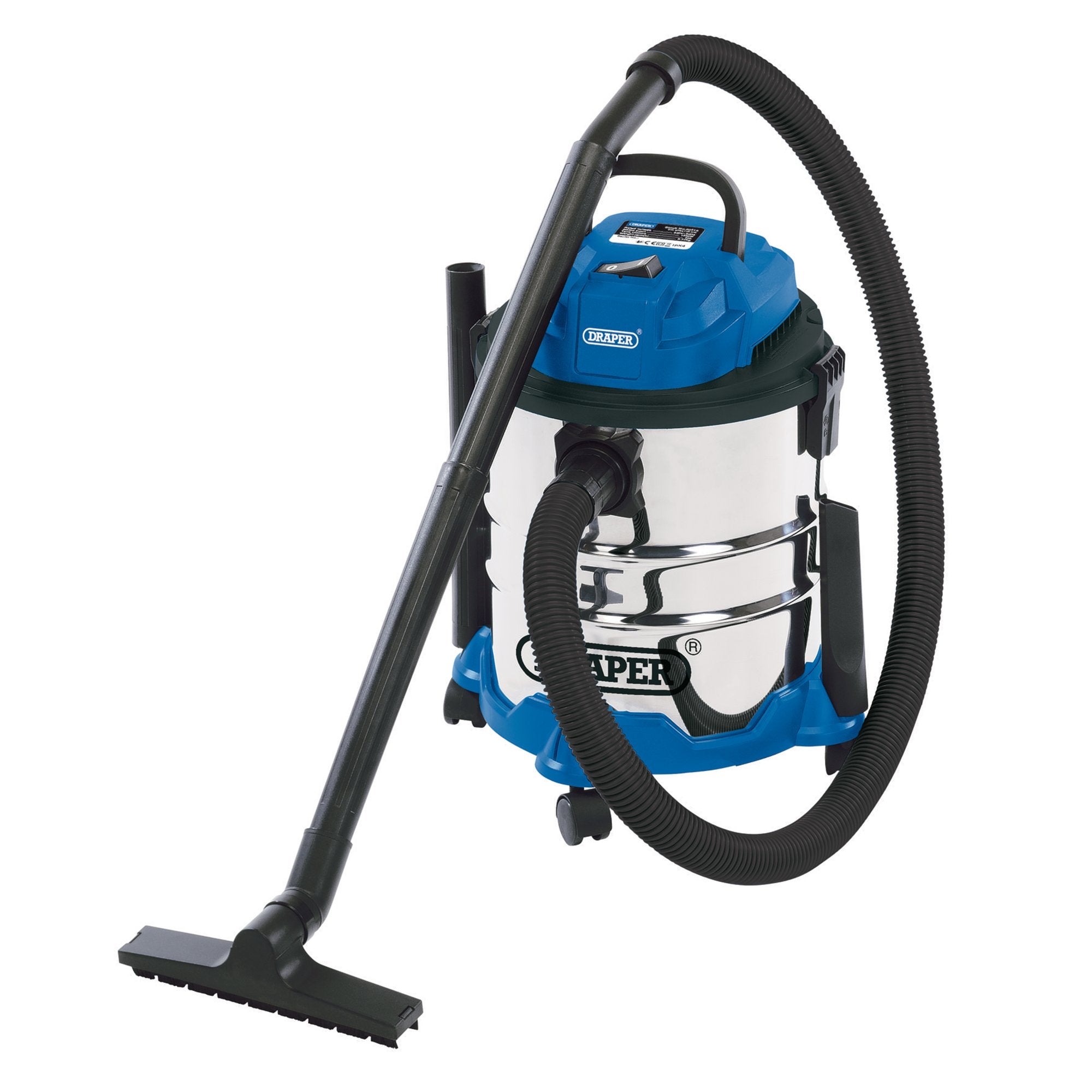 230V-Wet-and-Dry-Vacuum-Cleaner-with-Stainless-Steel-Tank,-20L,-1250W