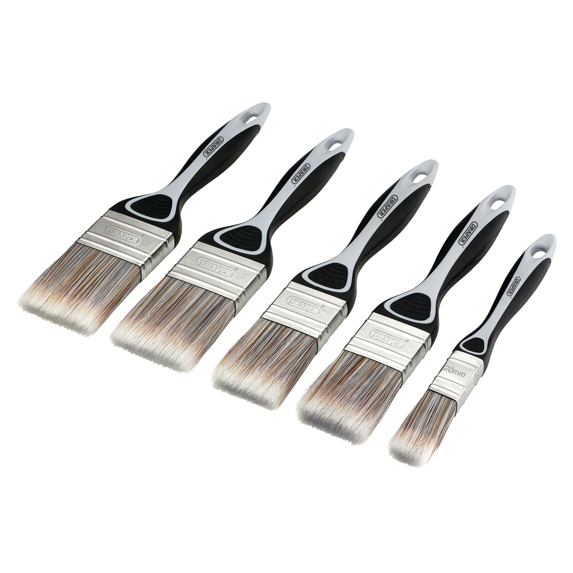Soft-Grip-Flat-Paint-Brush-Set-(5-Piece)