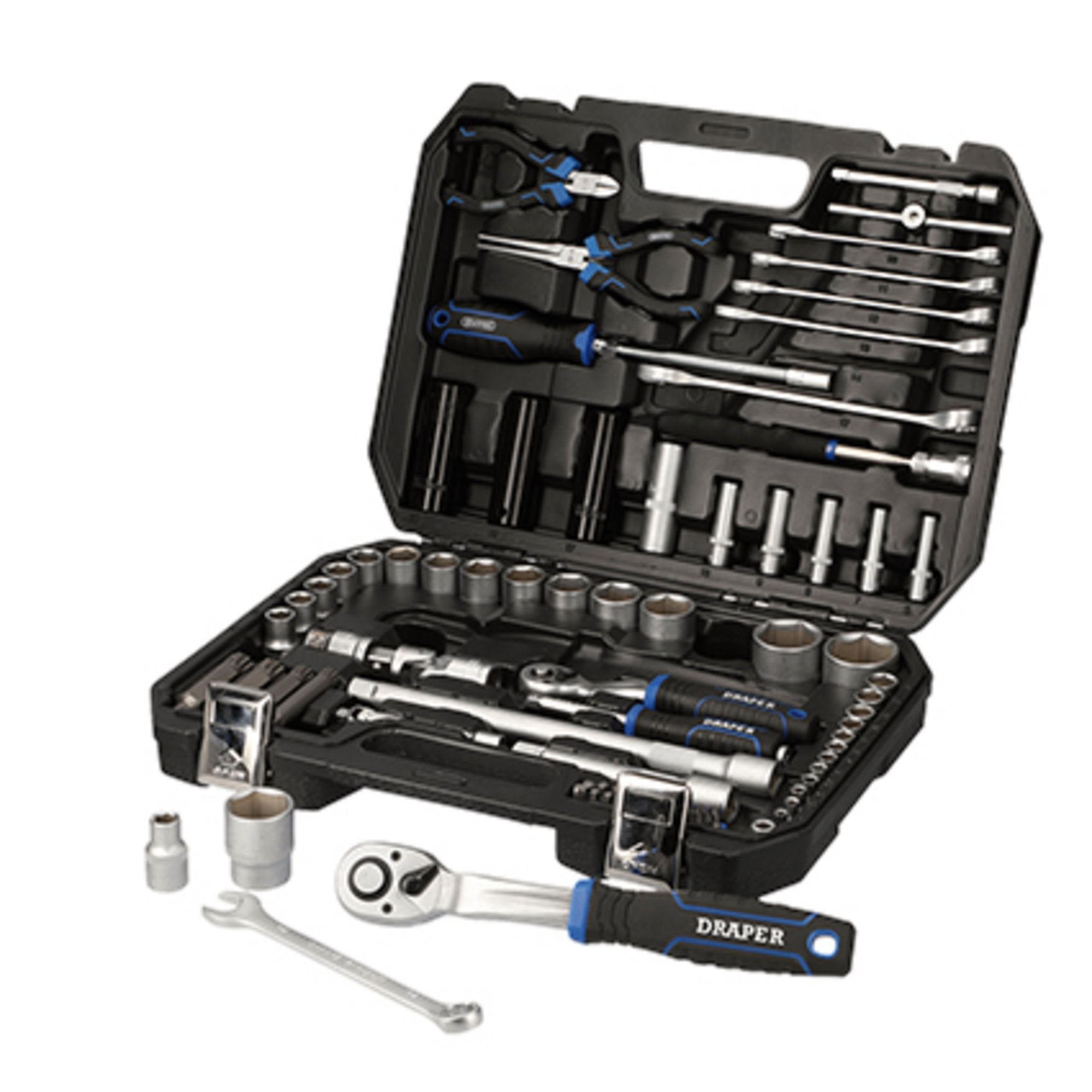 Draper-HI-TORQ®-Metric-Socket-Set,-1/4"-&-1/2"-Sq.-Dr.-(83-Piece)
