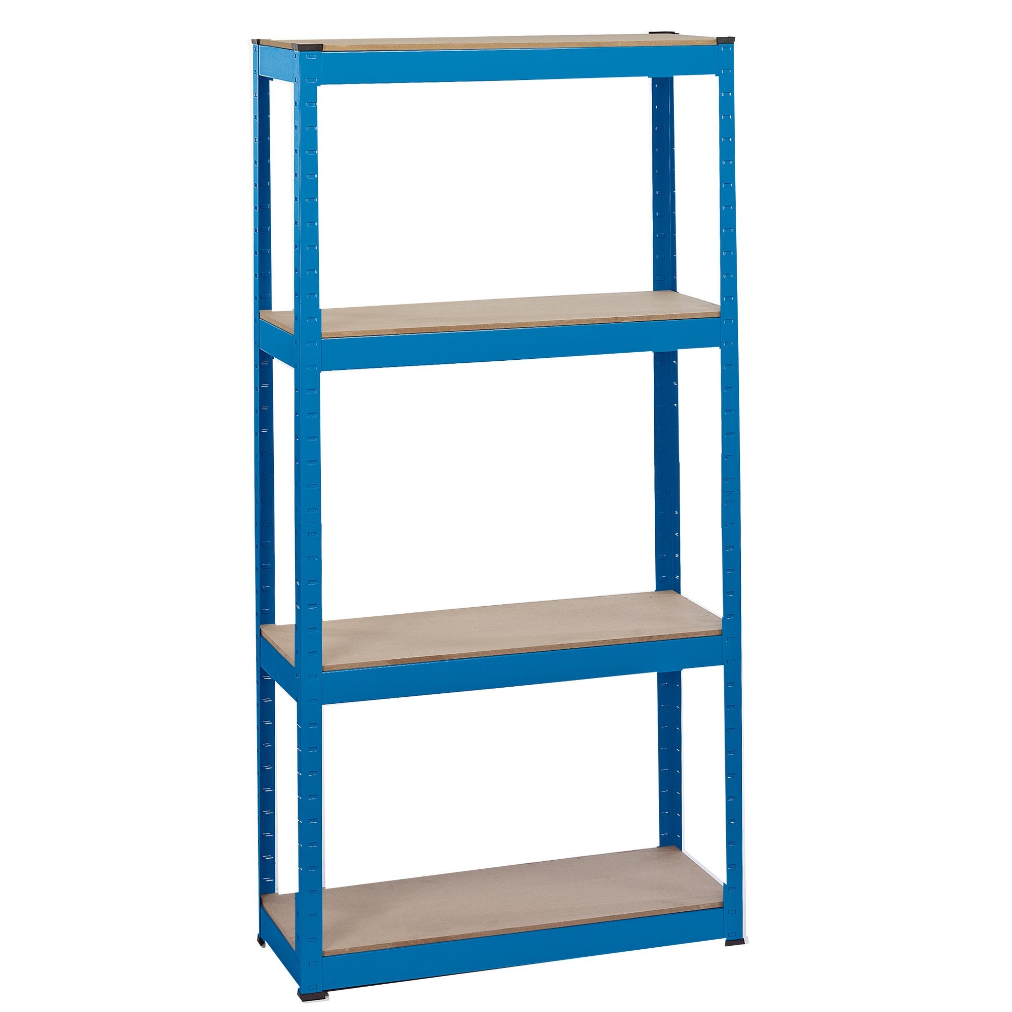 Steel-Shelving-Unit,-4-Shelves,-L760-x-W300-x-H1520mm