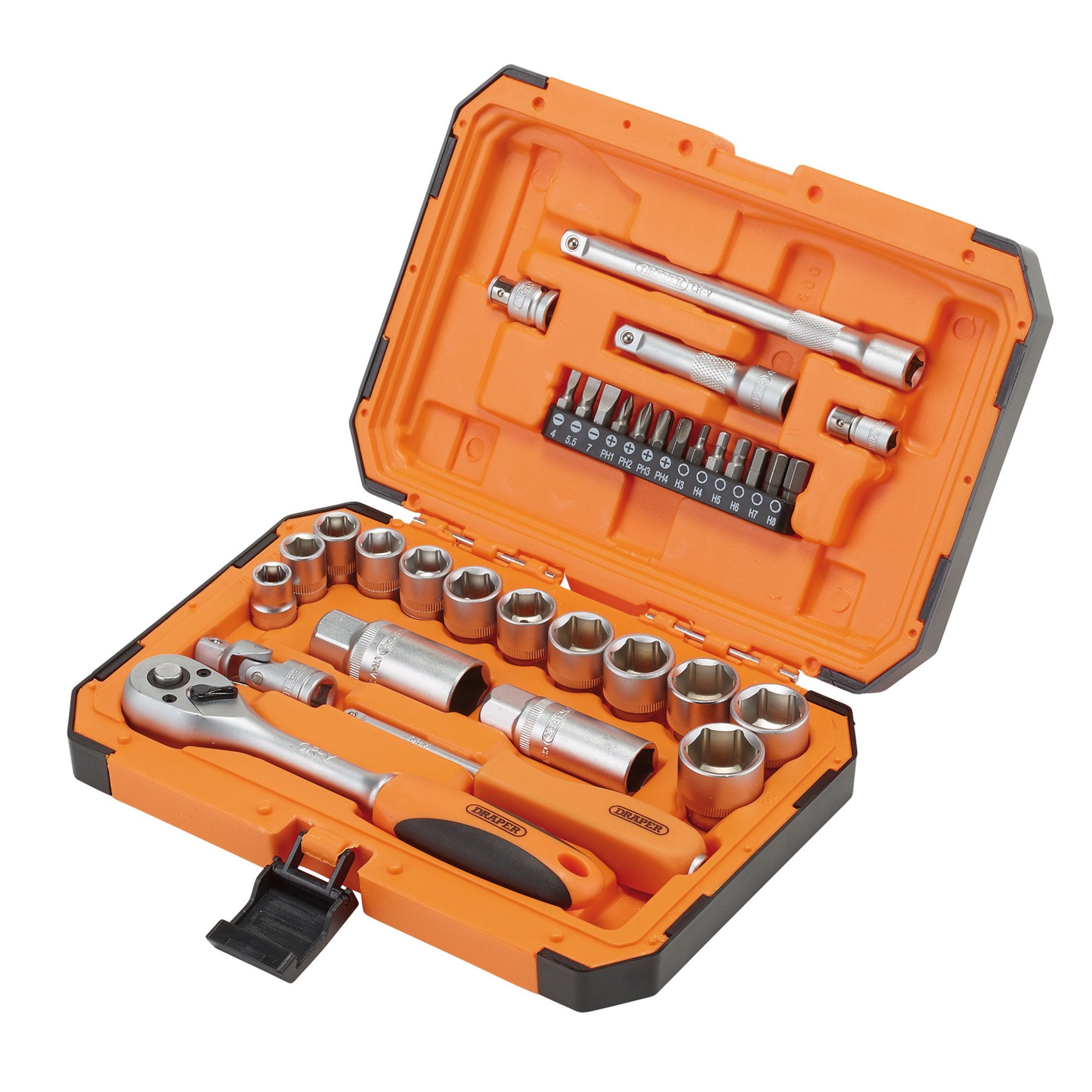HI-TORQ®-6-Point-Socket-Set,-1/4"-and-3/8"-(34-Piece)