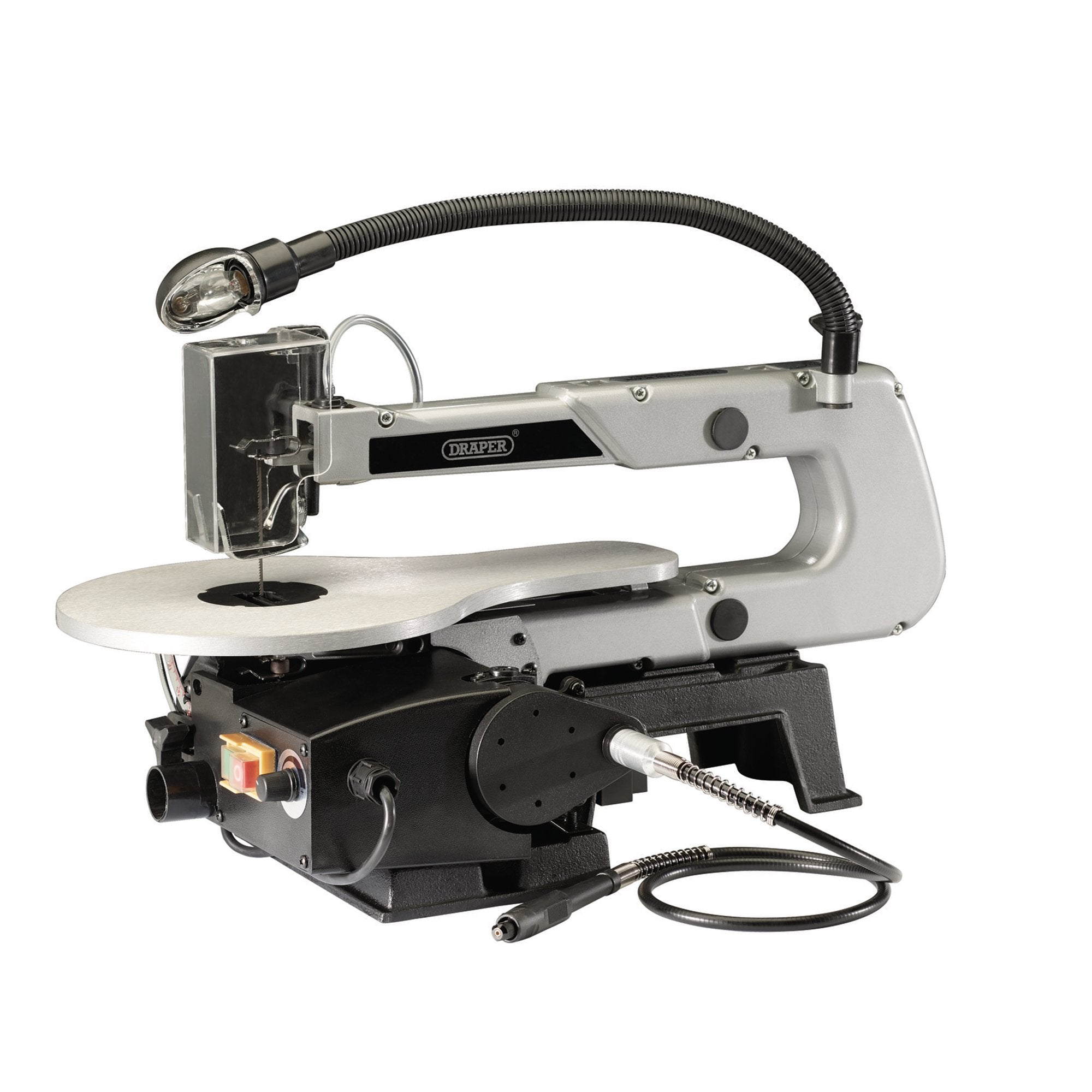 Variable-Speed-Scroll-Saw-with-Flexible-Drive-Shaft-and-Work-light,-405mm,-90W