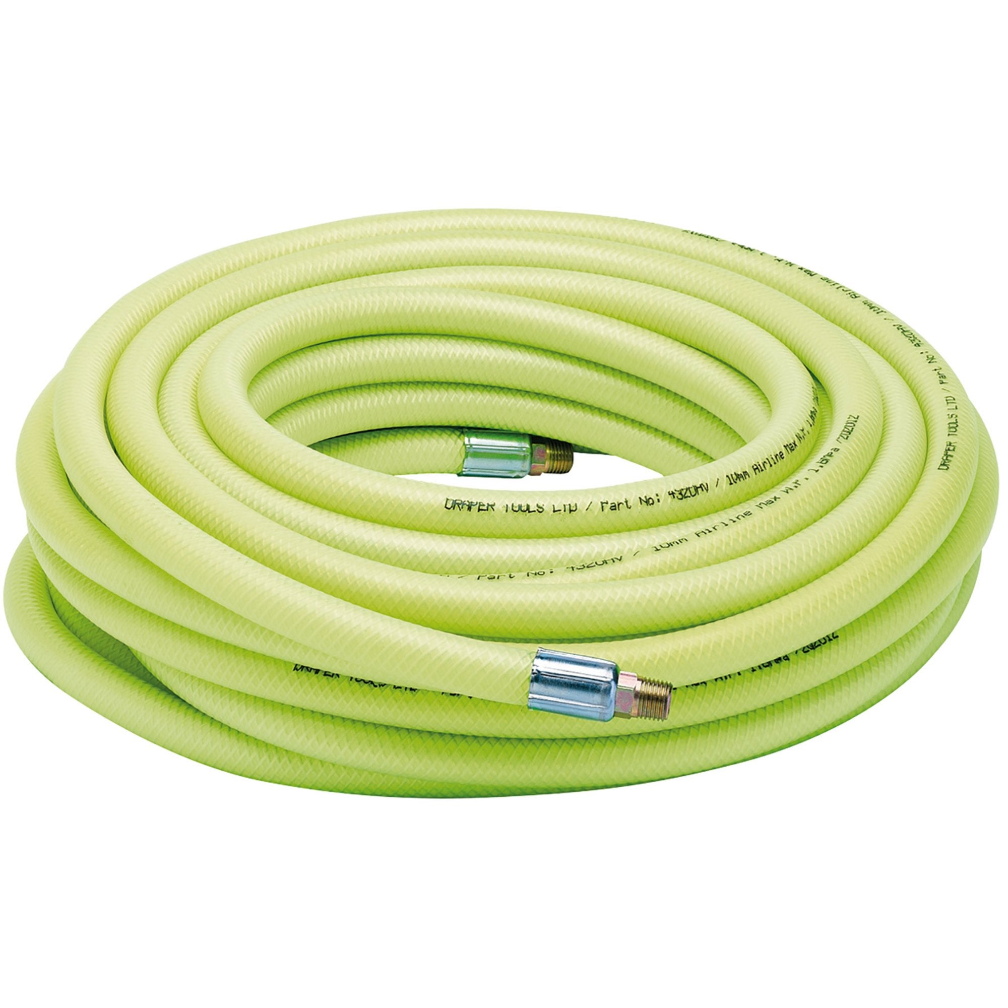 High-Vis-Air-Line-Hose,-15.2m,-10mm-Bore,-1/4"-BSP