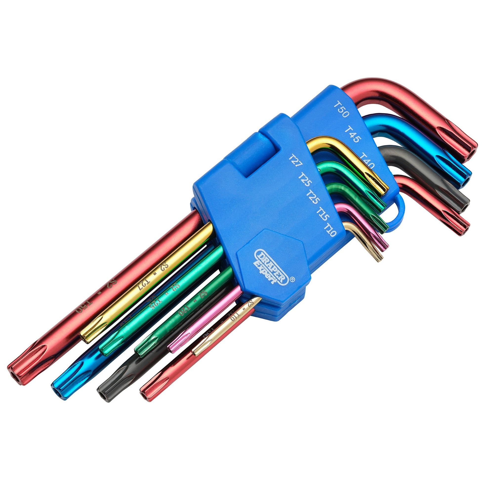 Draper-TX-STAR®-Security-Coloured-Hex.-Key-Set-(9-Piece)