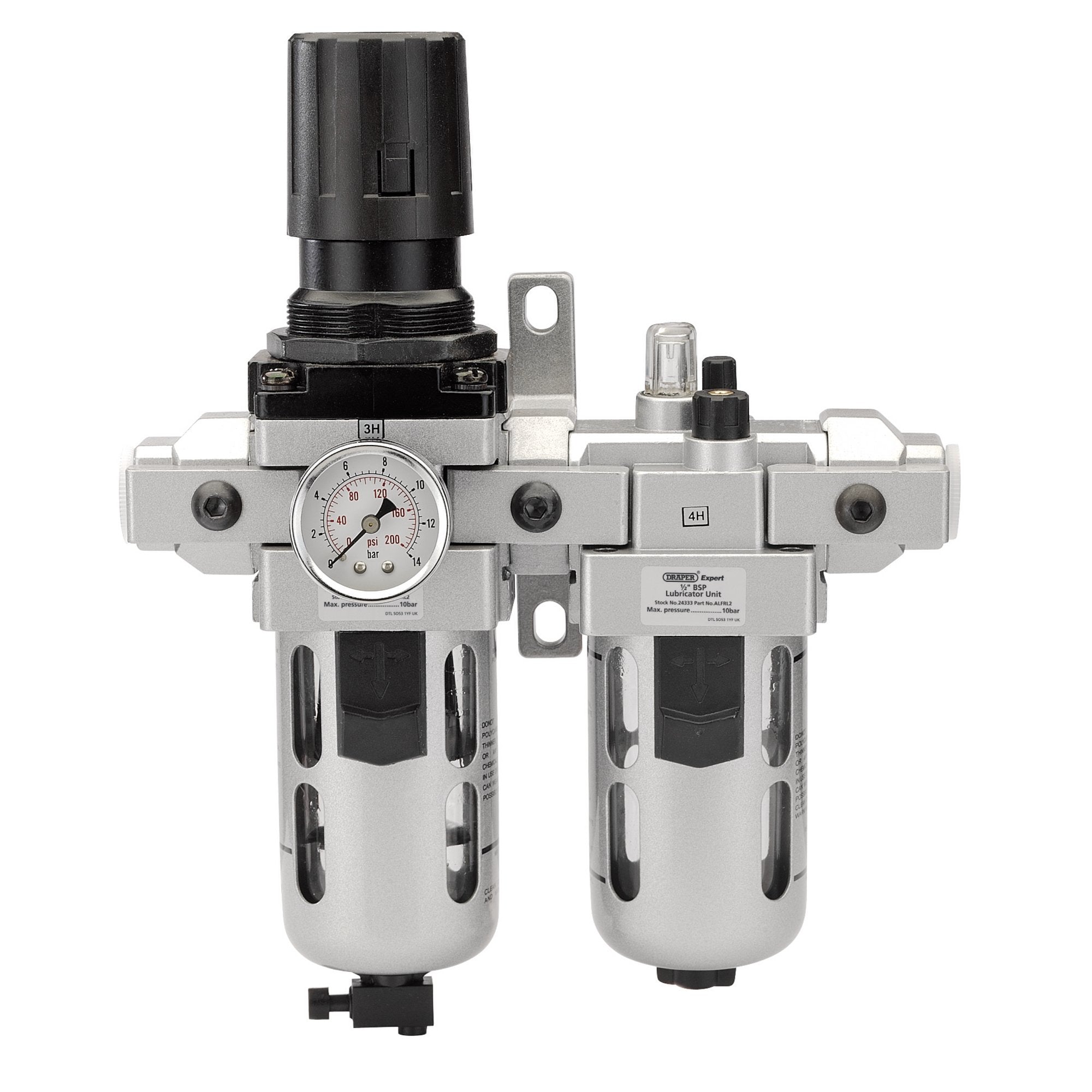 1/2"-BSP-Combined-Filter/Regulator/Lubricator