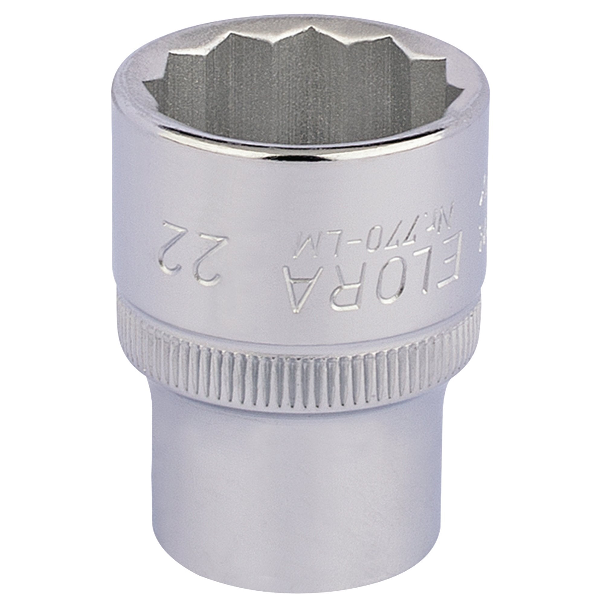 Elora-Bi-Hexagon-Socket,-1/2"-Sq.-Dr.,-22mm