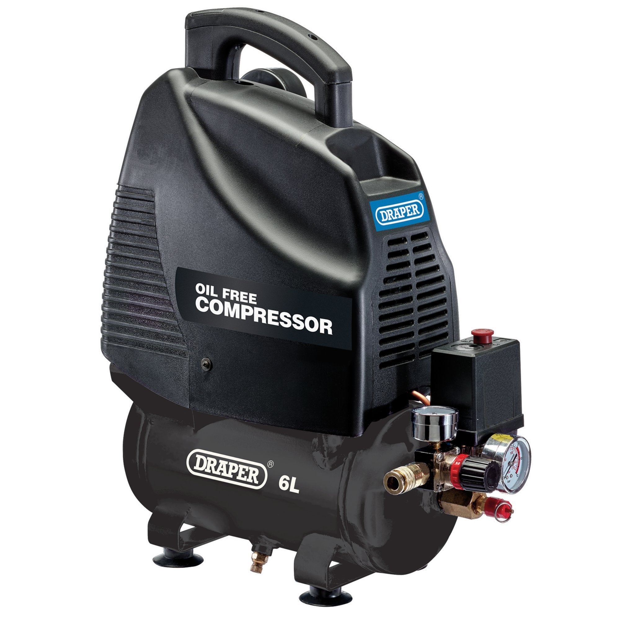 6L-Oil-Free-Air-Compressor,-1.1kW/1.5hp