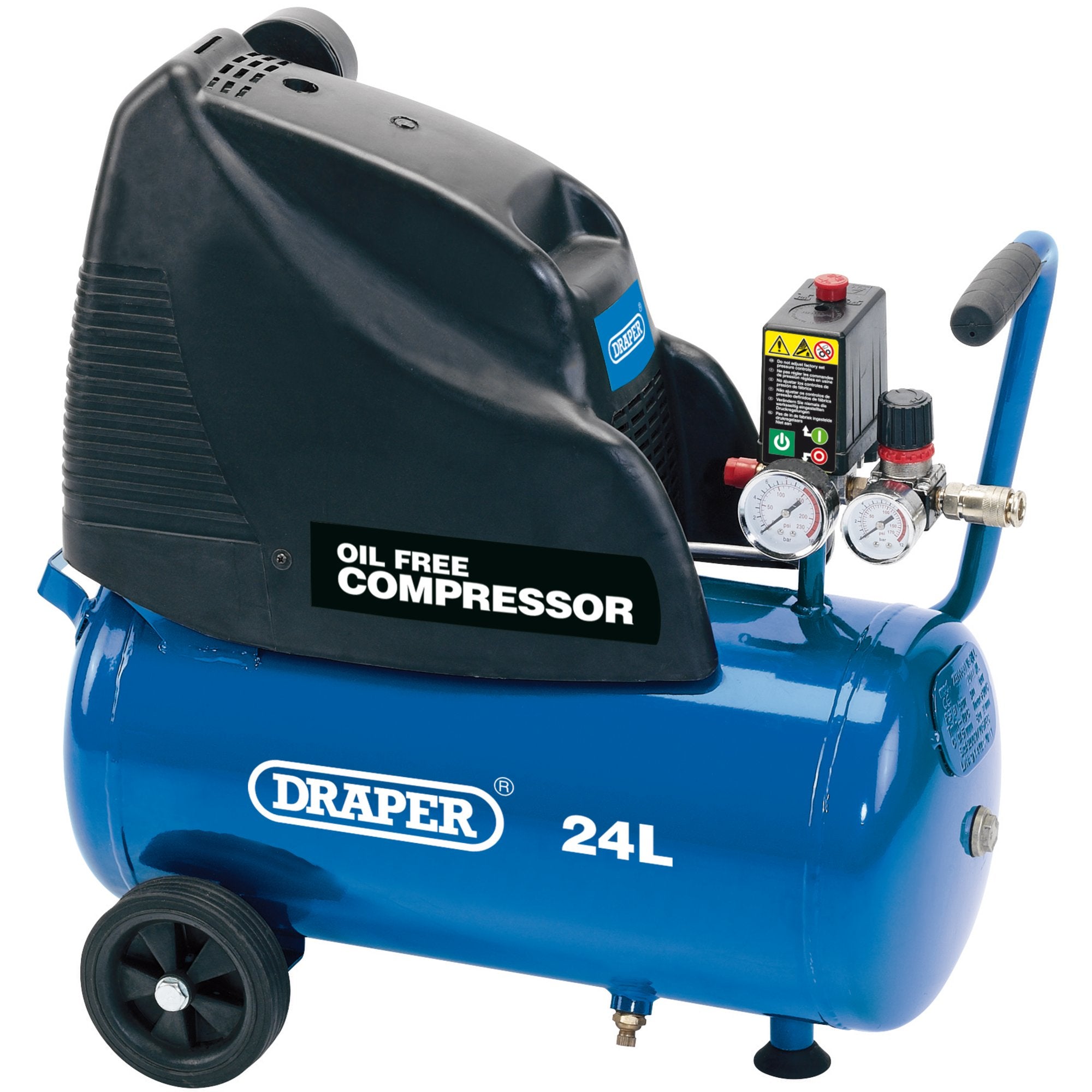 24L-Oil-Free-Direct-Drive-Air-Compressor,-1.1kW/1.5hp