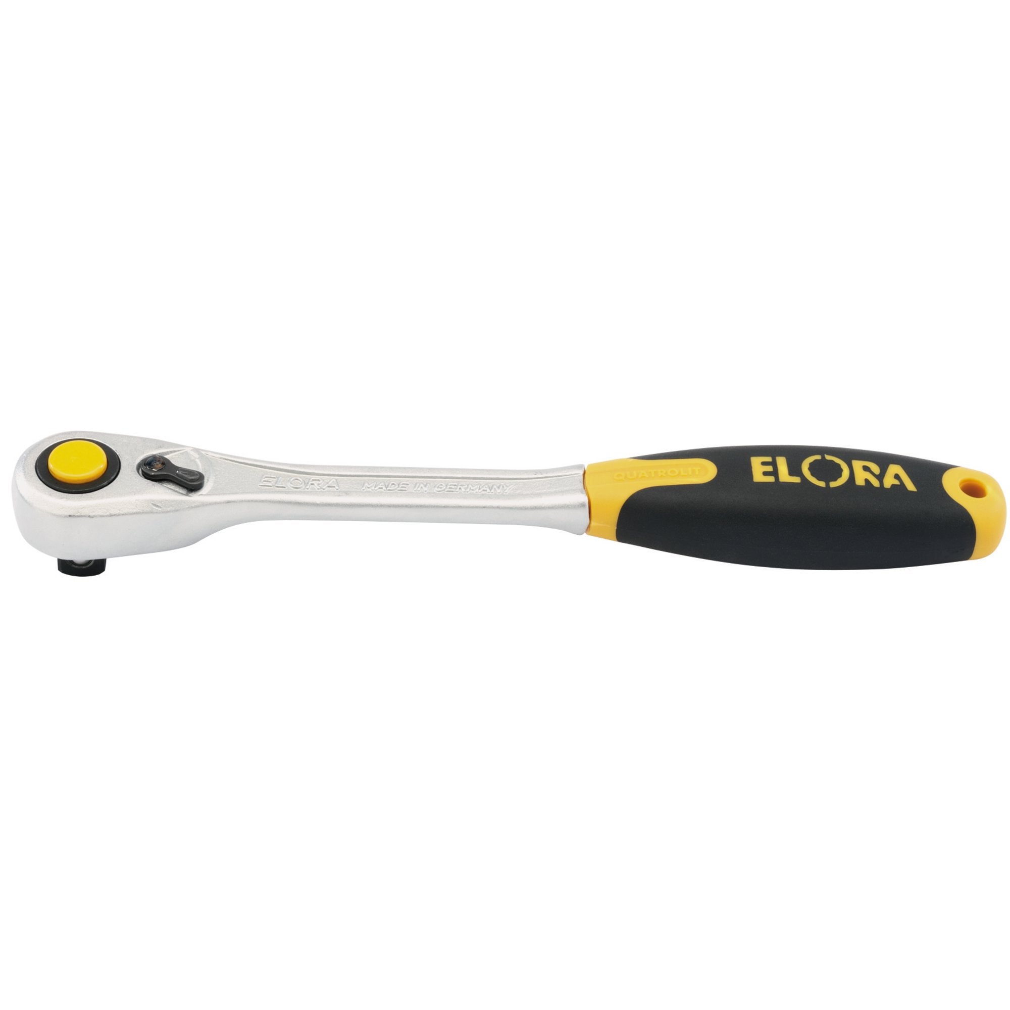 Elora-Fine-Tooth-Quick-Release-Soft-Grip-Reversible-Ratchet,-1/2"-Sq.-Dr.,-270mm