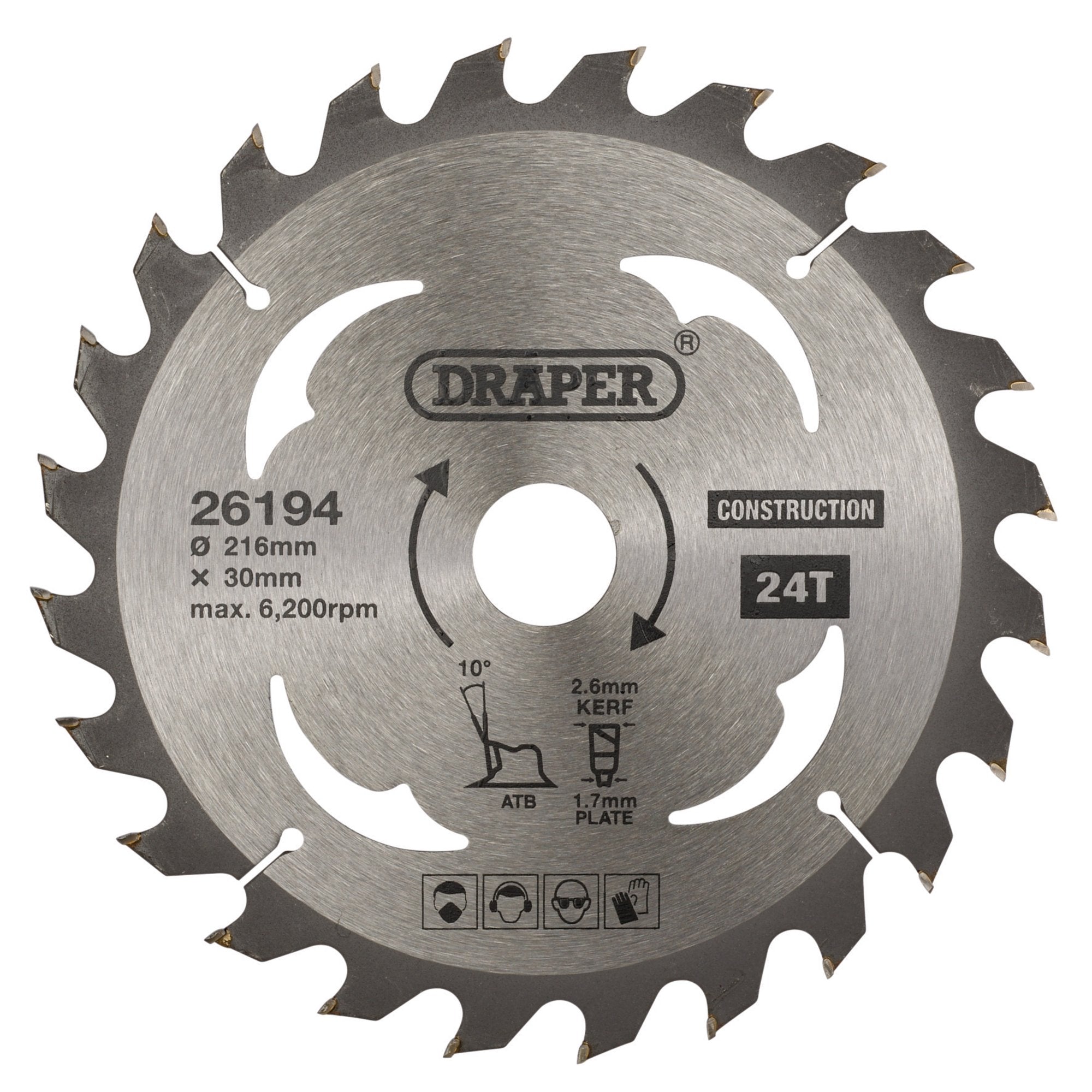 TCT-Construction-Circular-Saw-Blade,-216-x-30mm,-24T
