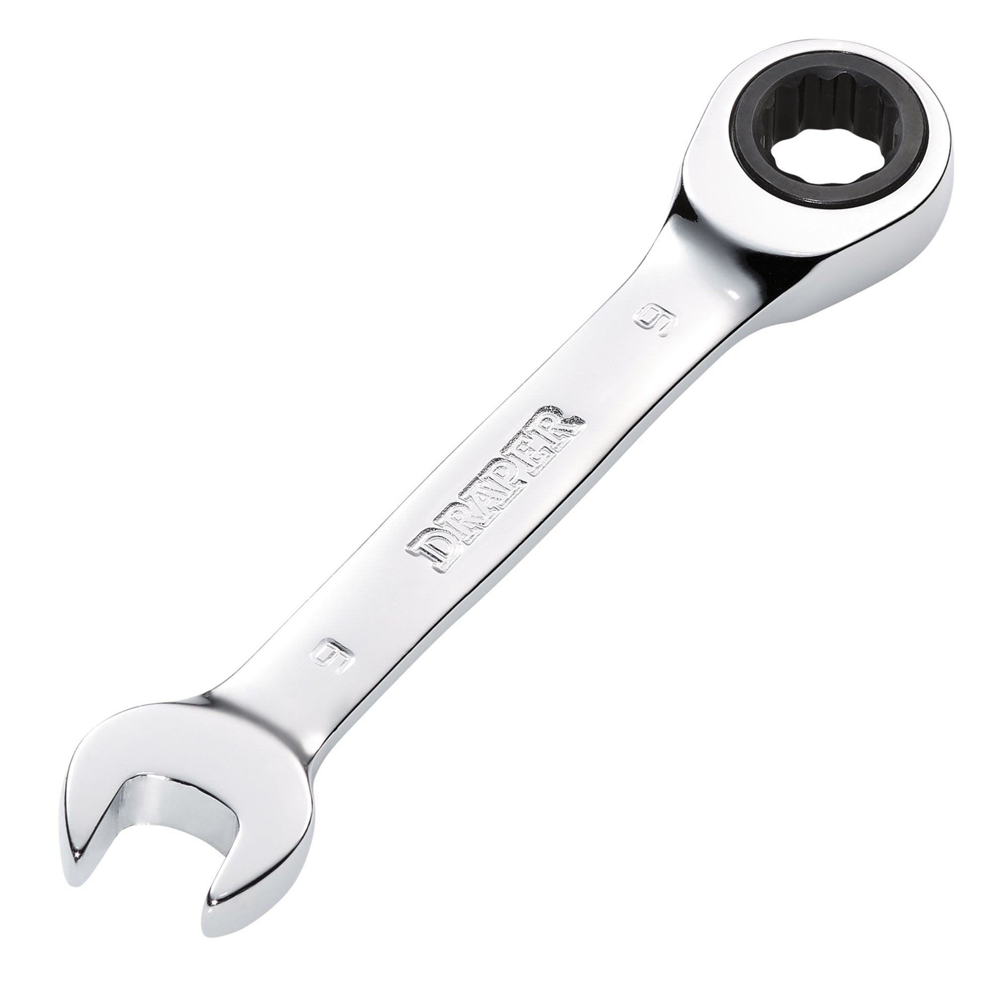 Draper-HI-TORQ®-Metric-Stubby-Ratchet-Combination-Spanner,-9mm
