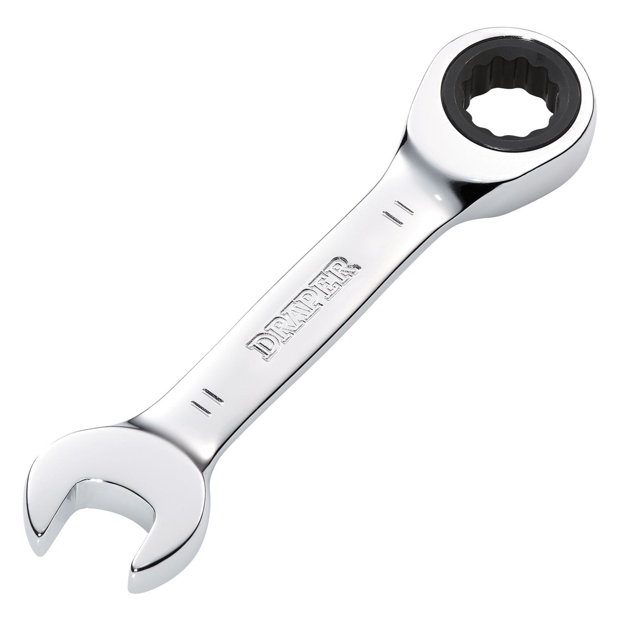 Draper-HI-TORQ®-Metric-Stubby-Ratchet-Combination-Spanner,-11mm
