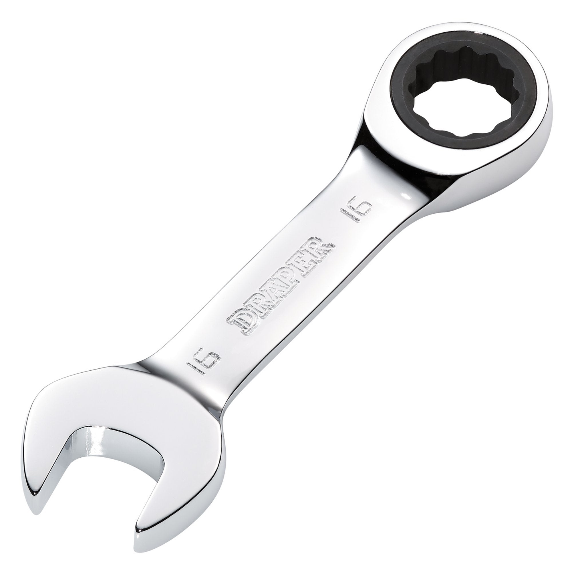 Draper-HI-TORQ®-Metric-Stubby-Ratchet-Combination-Spanner,-16mm