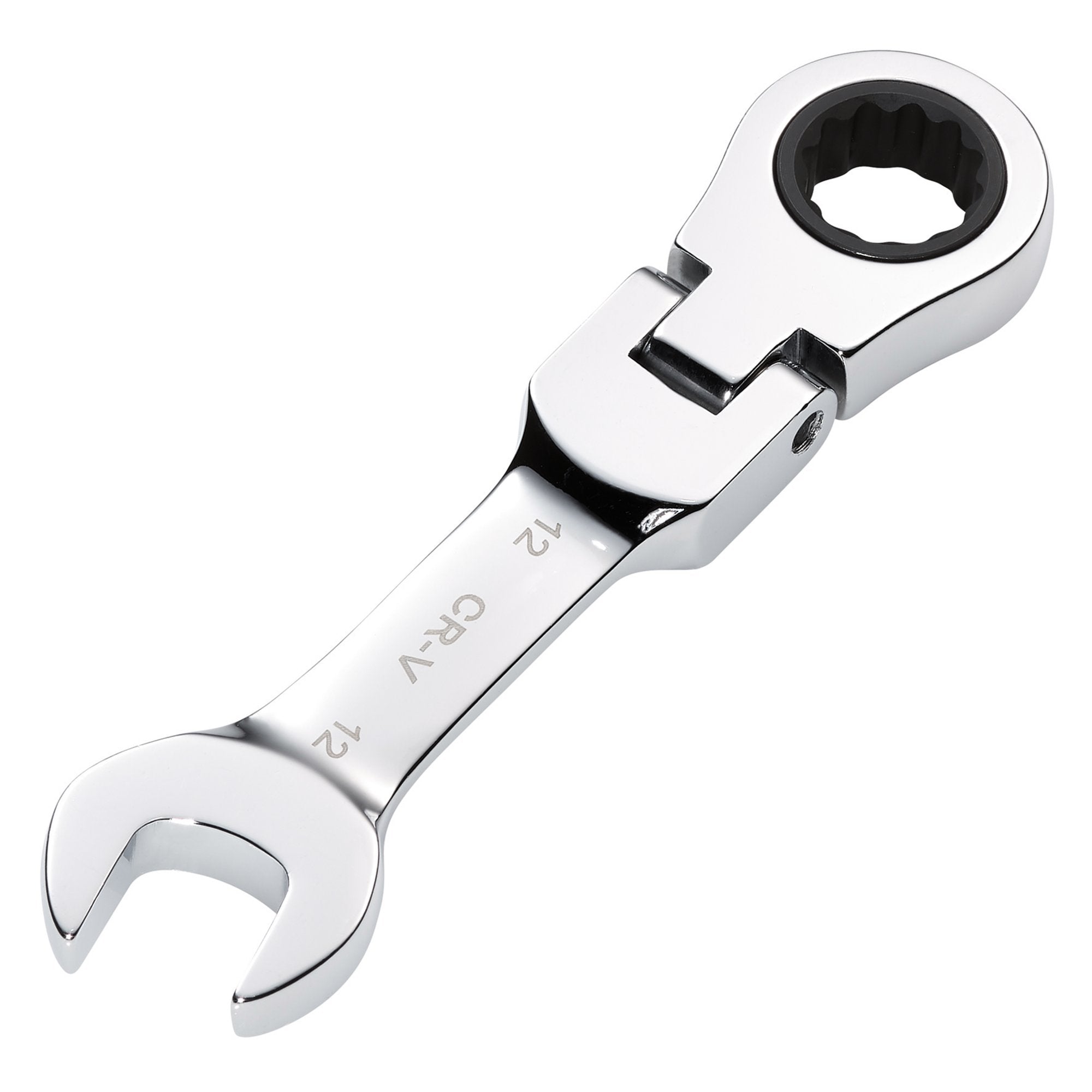 Draper-HI-TORQ®-Metric-Stubby-Flexible-Head-Ratchet-Combination-Spanner,-12mm