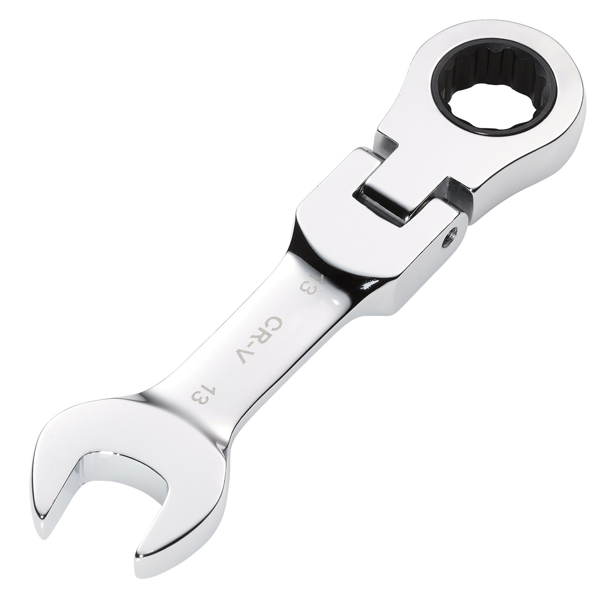 Draper-HI-TORQ®-Metric-Stubby-Flexible-Head-Ratchet-Combination-Spanner,-13mm
