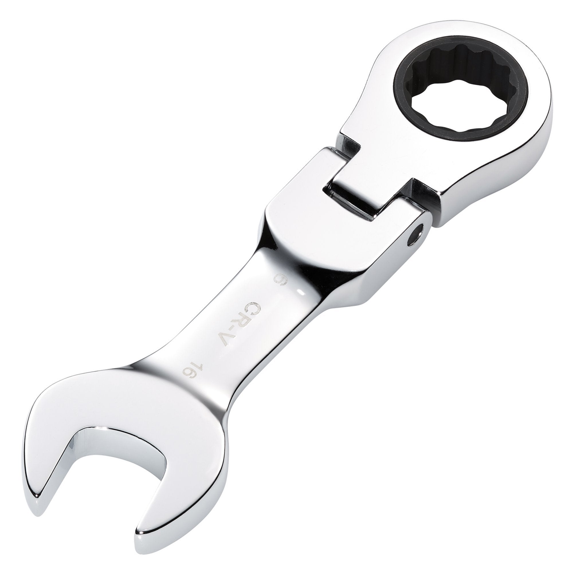 Draper-HI-TORQ®-Metric-Stubby-Flexible-Head-Ratchet-Combination-Spanner,-16mm