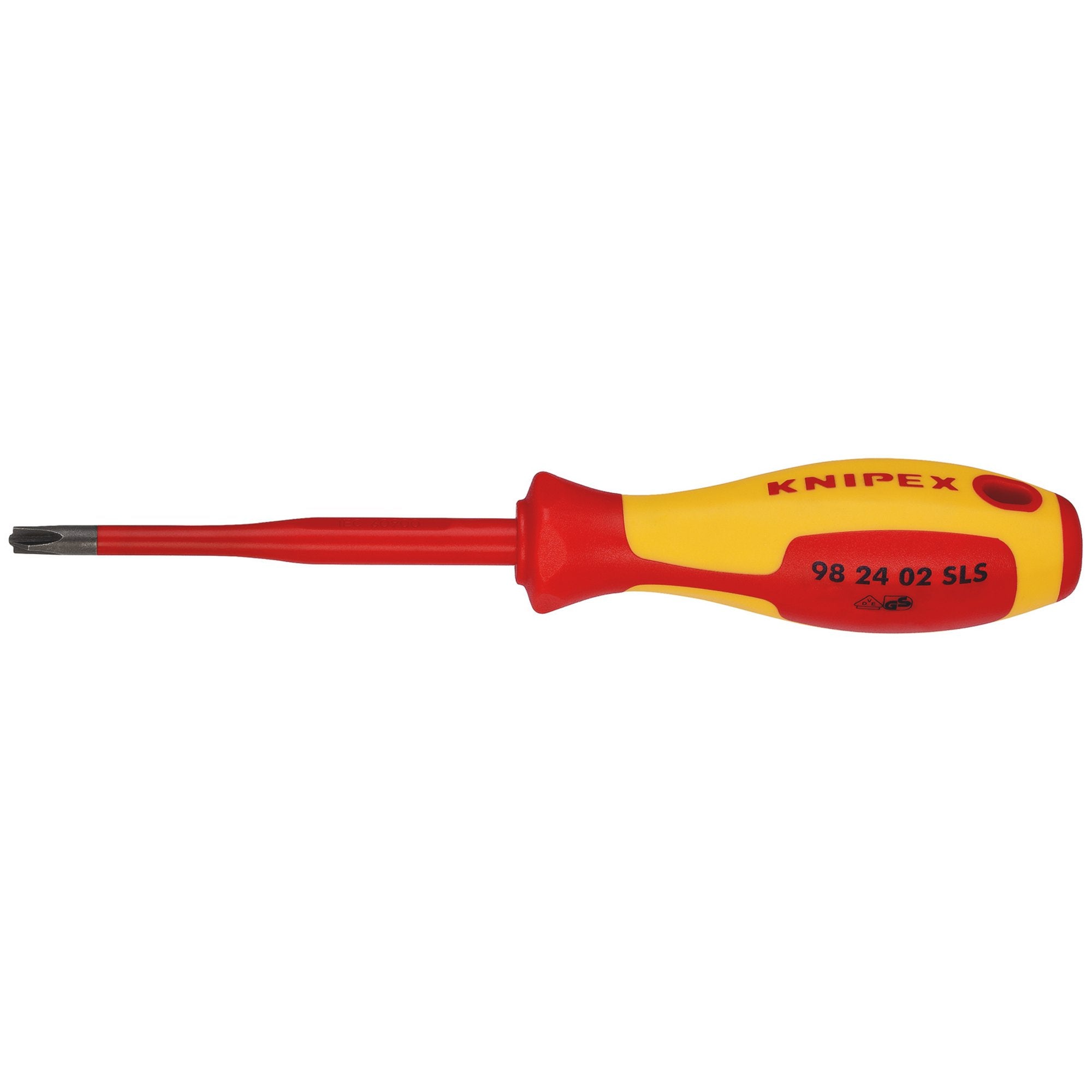 KNIPEX-98-24-02-SLS-VDE-Insulated-Plus/Minus-Screwdriver,-PH/S2-x-100mm