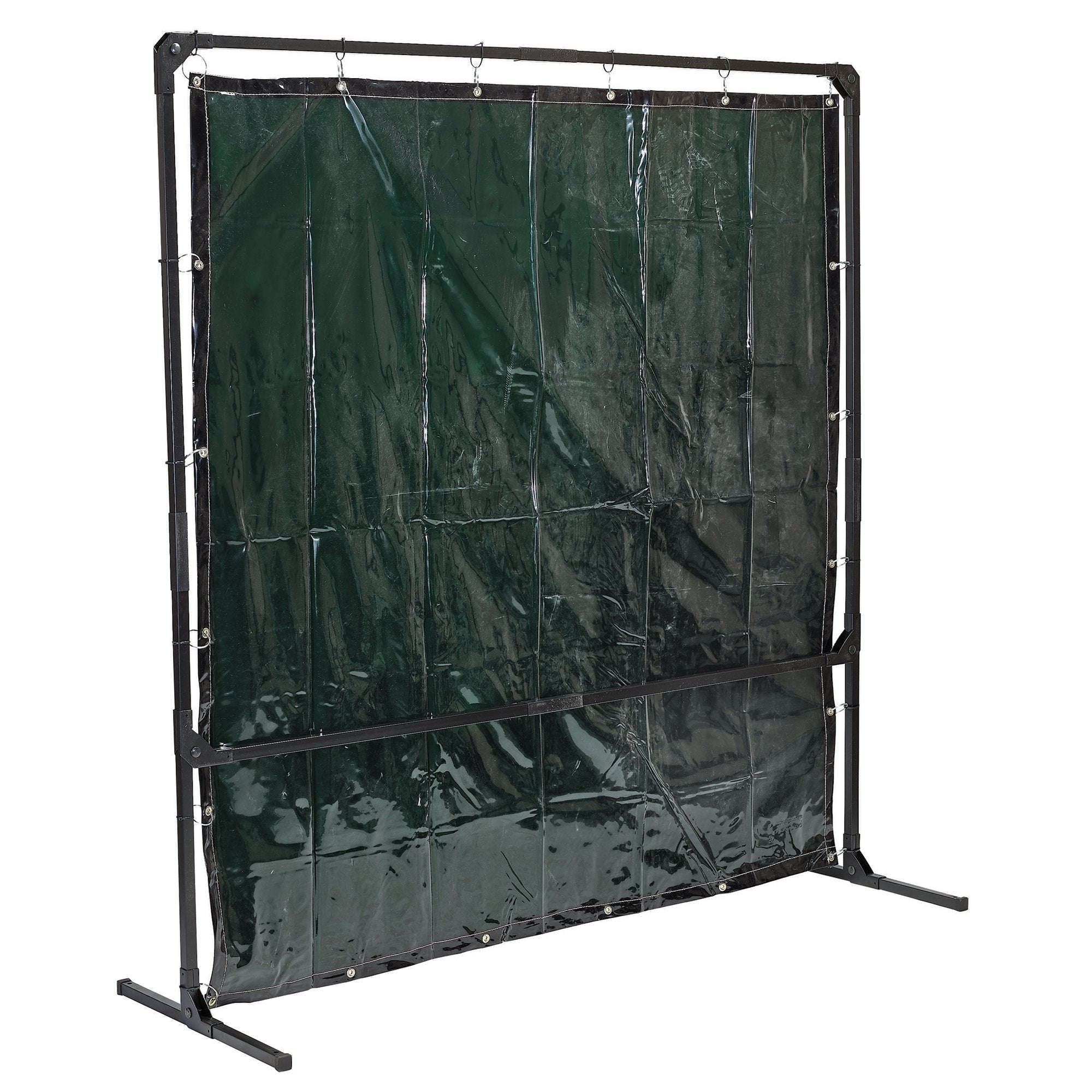 Welding-Curtain-with-Metal-Frame,-6'-x-6'