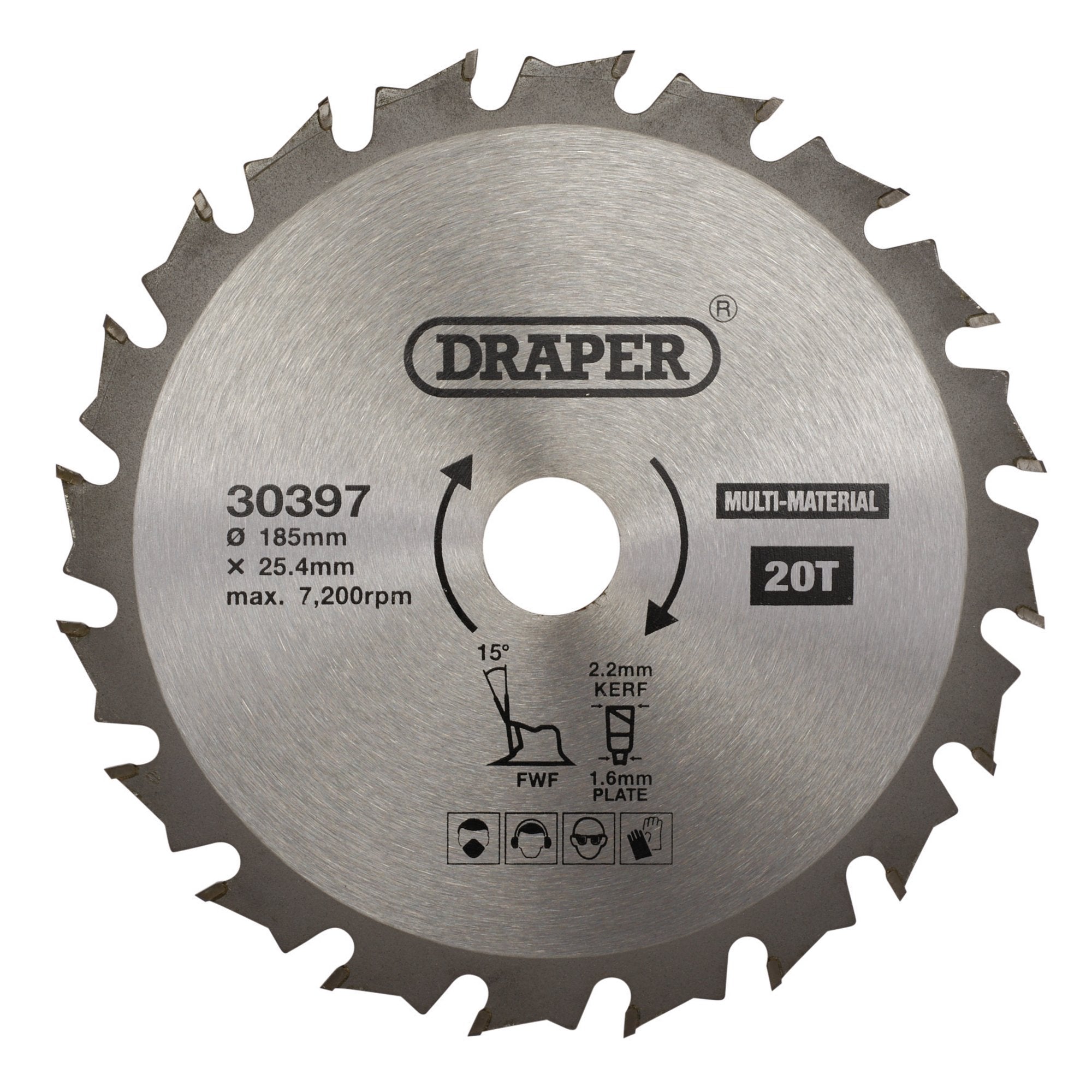 TCT-Multi-Purpose-Circular-Saw-Blade,-185-x-25.4mm,-20T