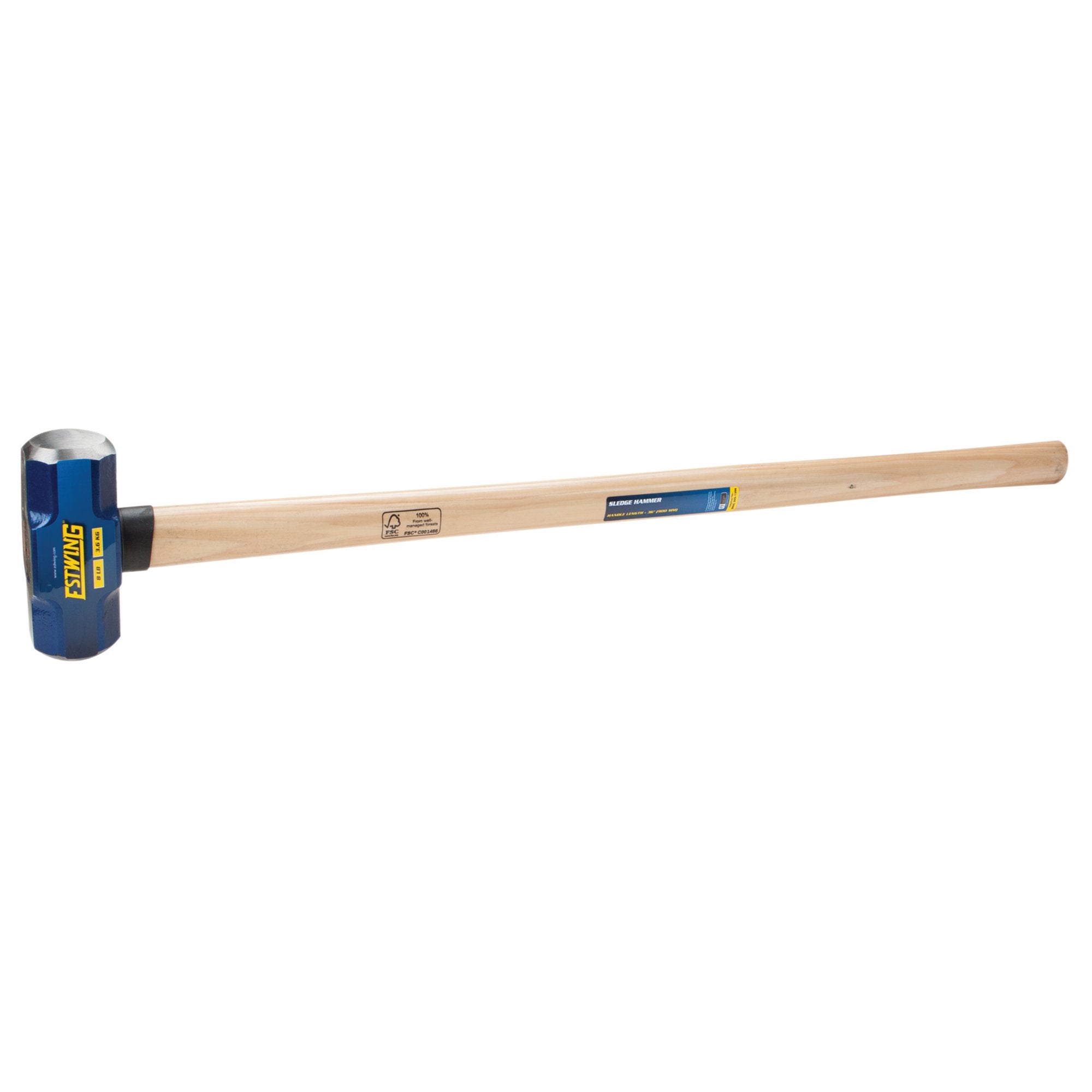 Estwing-Hickory-Shaft-Sledge-Hammer,-3.6kg/8lb