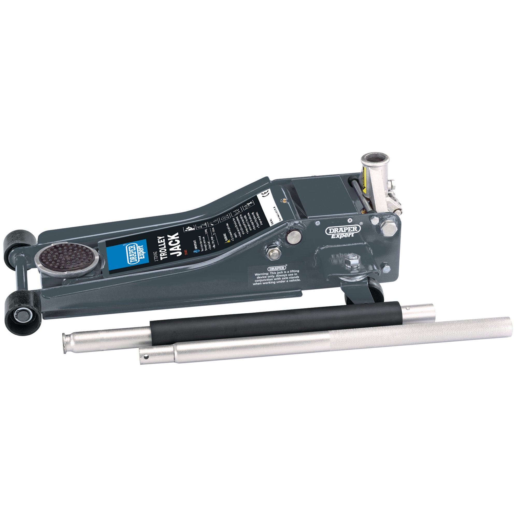 Draper-Expert-Professional-Low-Profile-Garage-Trolley-Jack,-2-Tonne