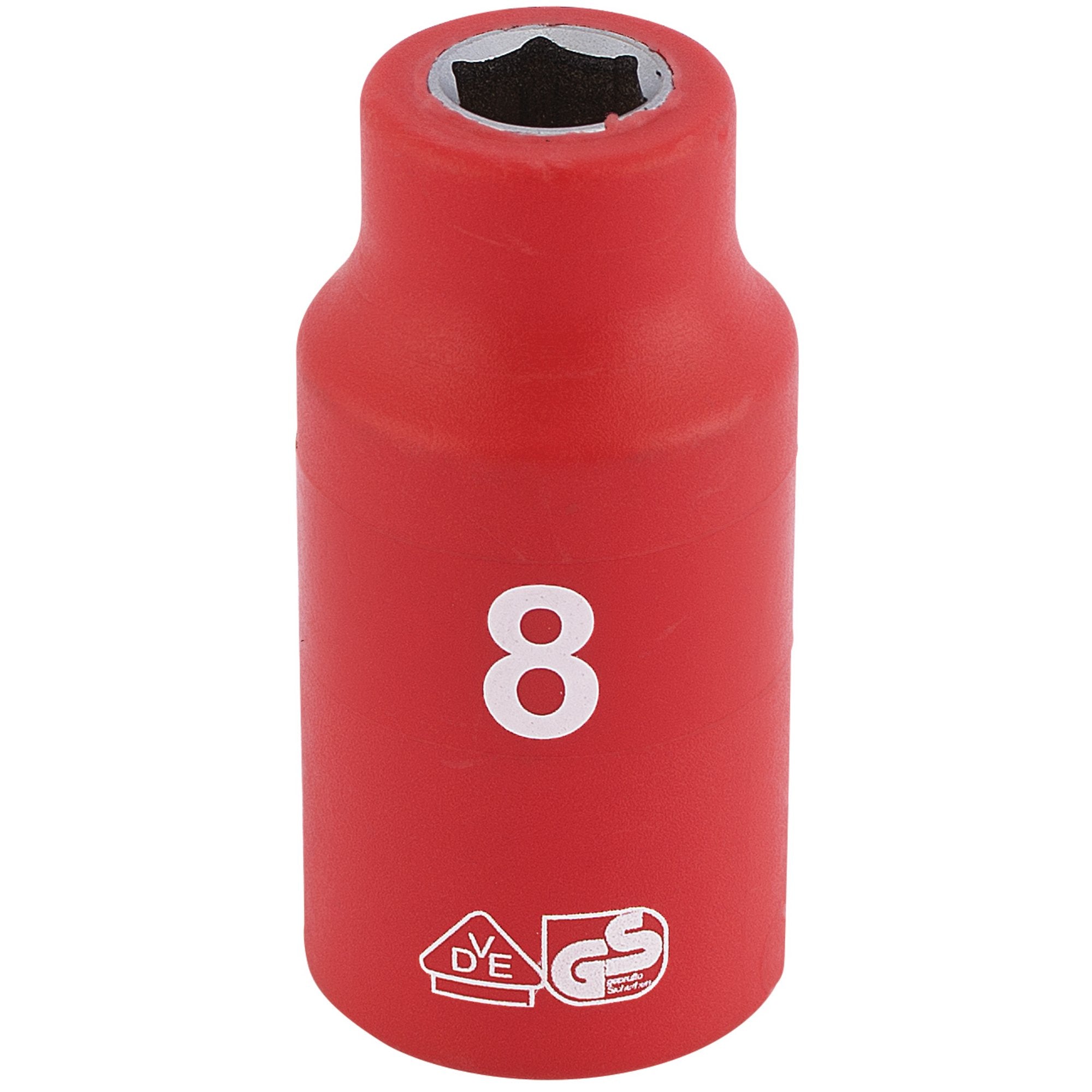 Fully-Insulated-VDE-Socket,-3/8"-Sq.-Dr.,-8mm