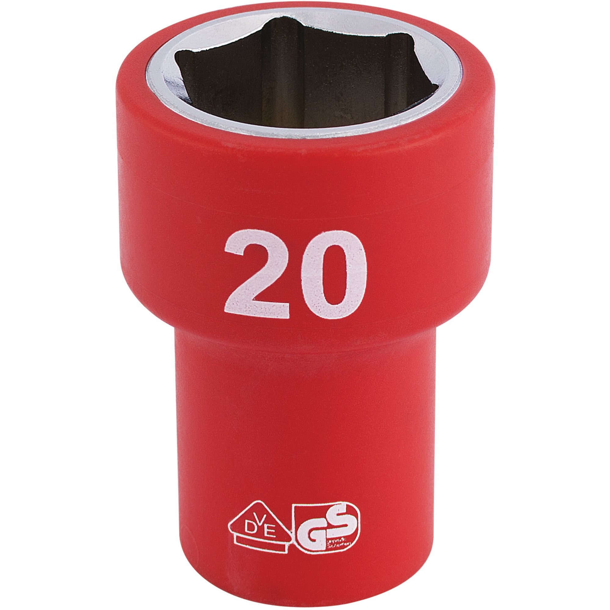 Fully-Insulated-VDE-Socket,-3/8"-Sq.-Dr.,-20mm
