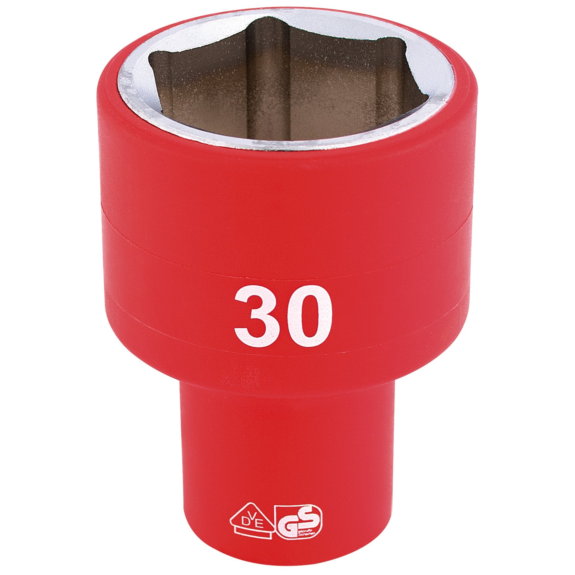 Fully-Insulated-VDE-Socket,-1/2"-Sq.-Dr.,-30mm