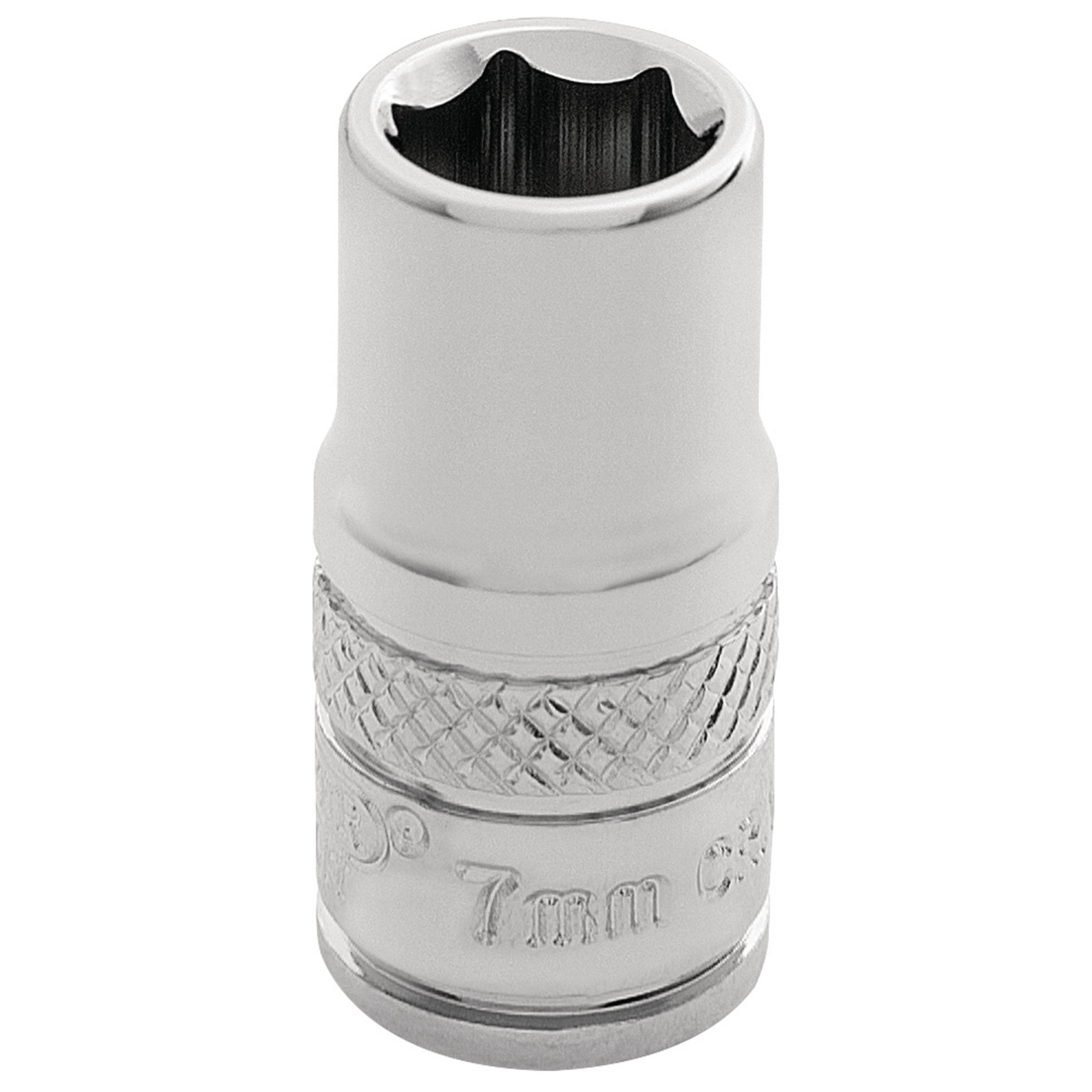 Draper-HI-TORQ®-6-Point-Socket,-1/4"-Sq.-Dr.,-7mm
