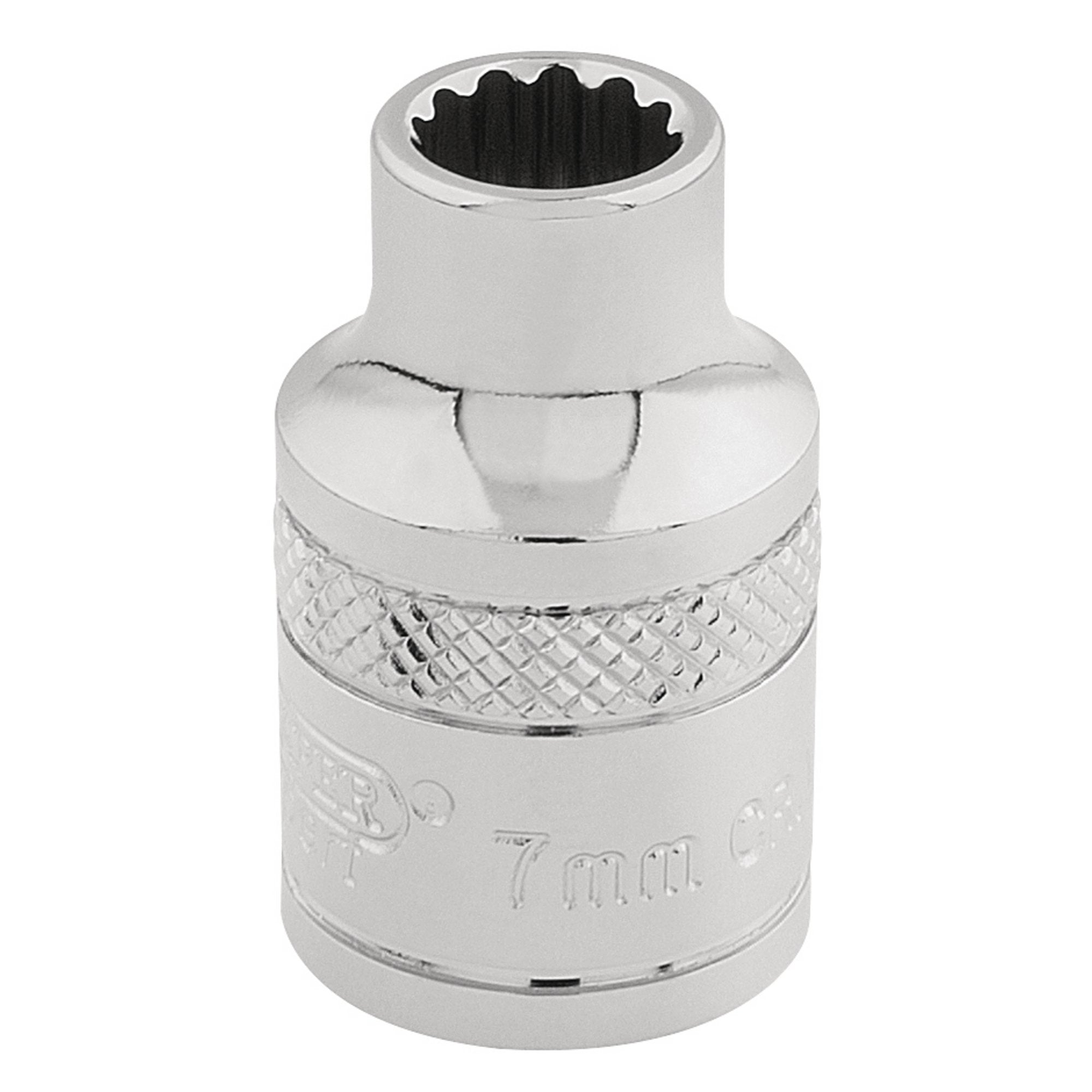 Draper-HI-TORQ®-12-Point-Socket,-3/8"-Sq.-Dr.,-7mm